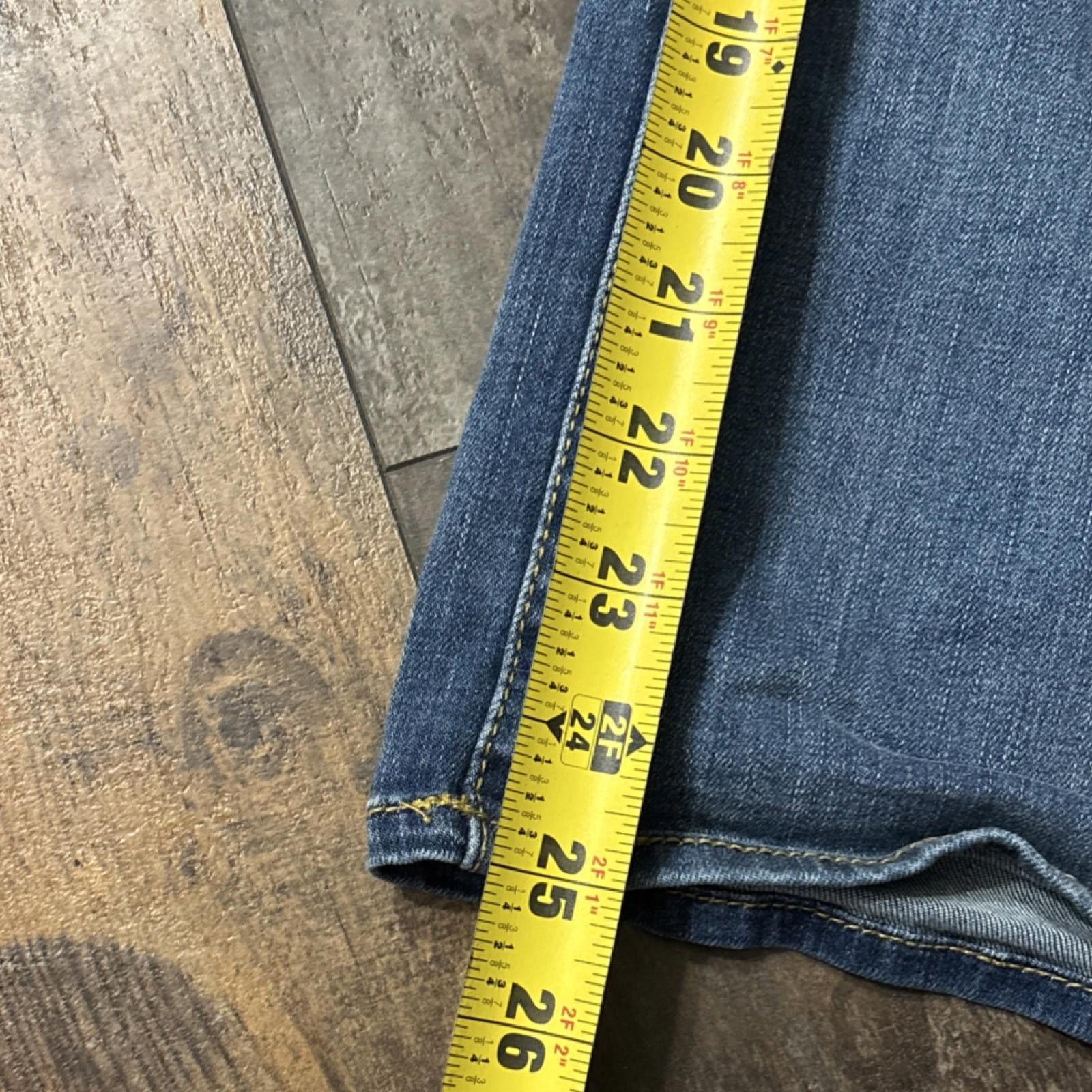 Other Boutique Skinny Crop Denim Stretch Jeans Distress 16W Junior Size 38" / US 16 / IT 52 - 5 Thumbnail