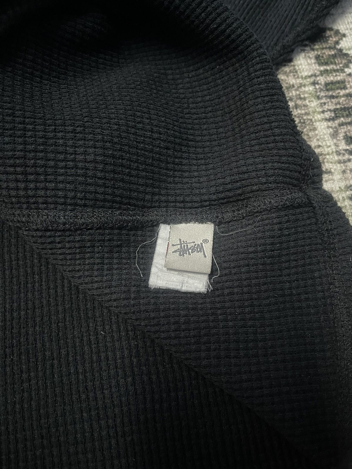 Stussy × Vintage VTG DISTRESSED STUSSY WAFER THERMAL KNIT UNITY IS OUR FORCE Size US M / EU 48-50 / 2 - 6 Thumbnail