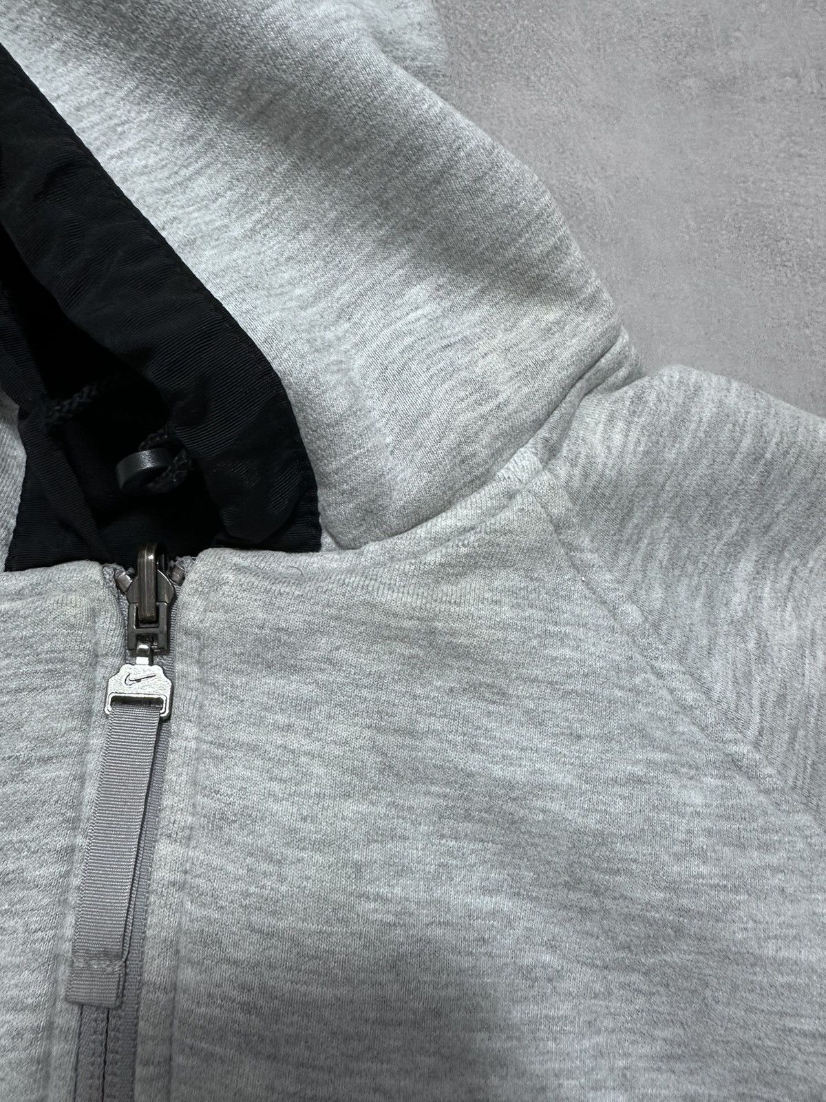 Nike × Vintage Vintage Nike Women’s Jacket Hooded 2in1 Black Grey Swoosh Size M / US 6-8 / IT 42-44 - 14 Thumbnail