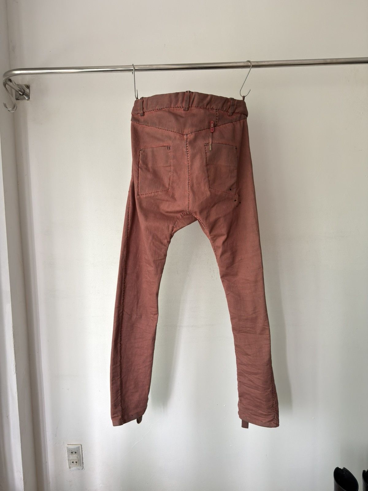 Boris Bidjan Saberi Boris Bidjan Saberi PH13 HS Handstitched Orange Pants Size US 34 / EU 50 - 3 Thumbnail