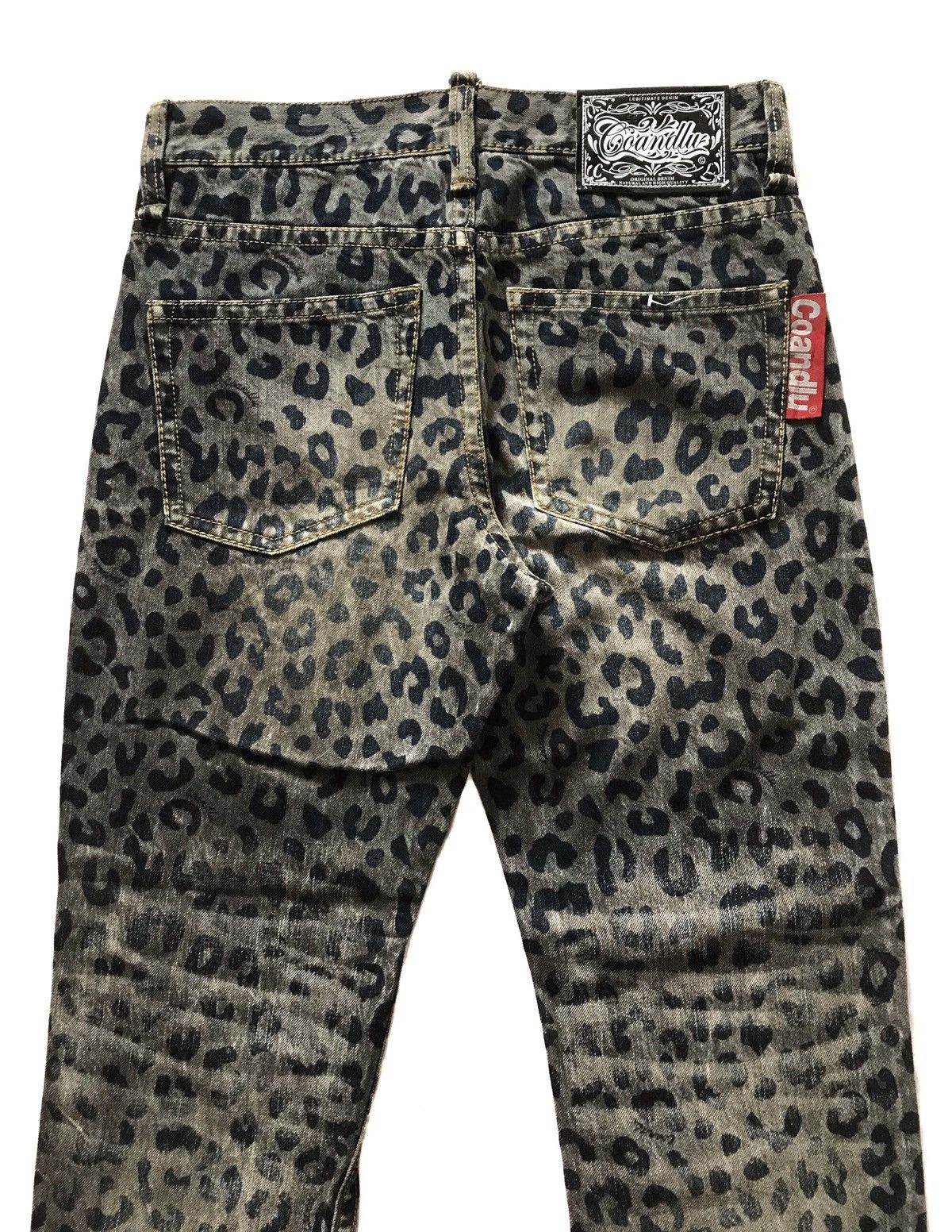 20471120 × Beauty Beast × Hysteric Glamour JAPANESE BRAND LEOPARD FULLPRINT JEANS Size US 30 / EU 46 - 5 Thumbnail