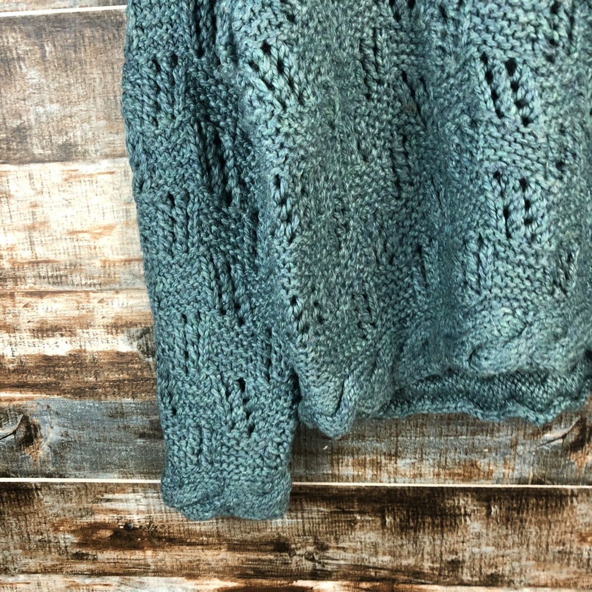 Vintage Japanese Brand crochet vintage Green Knitwear #A1947 Size US M / EU 48-50 / 2 - 7 Thumbnail