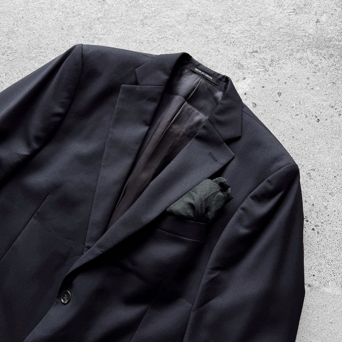 Designer × Oscar Jacobson Oscar Jacobson Mens Blue Suit Blazer Jacket Trouser Pants Size 40L - 8 Thumbnail