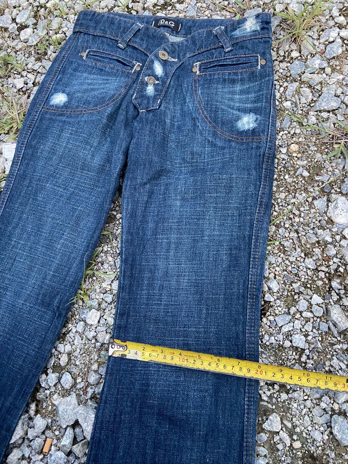 Dolce & Gabbana × Vintage Flare Dolce Gabbana Denim Size US 28 / EU 44 - 6 Thumbnail