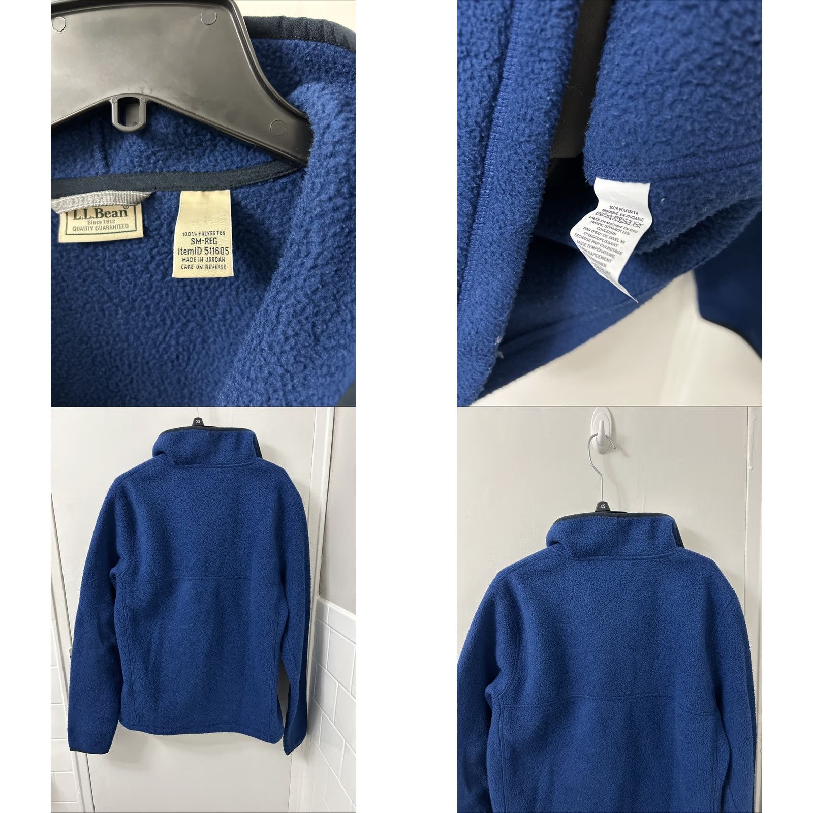 Vintage VINTAGE: No LL Bean Sweater Mens Small Blue Katahdin Fleece Pullover 1/4 Zip Pockets 511605 Size US S / EU 44-46 / 1 - 8 Thumbnail