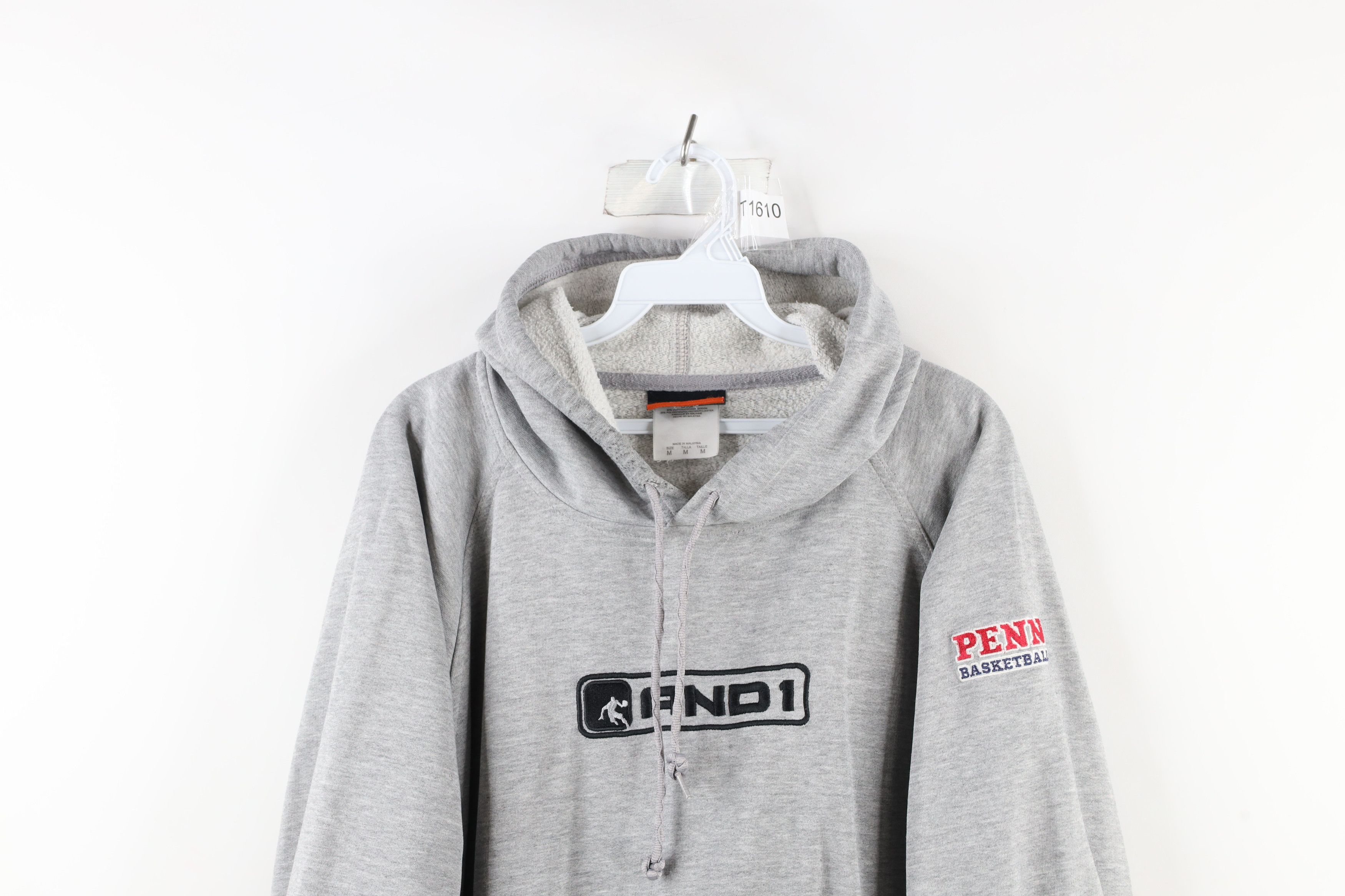 Vintage Vintage 90s AND1 of Pennsylvania Penn Hoodie Sweatshirt Size US M / EU 48-50 / 2 - 2 Thumbnail