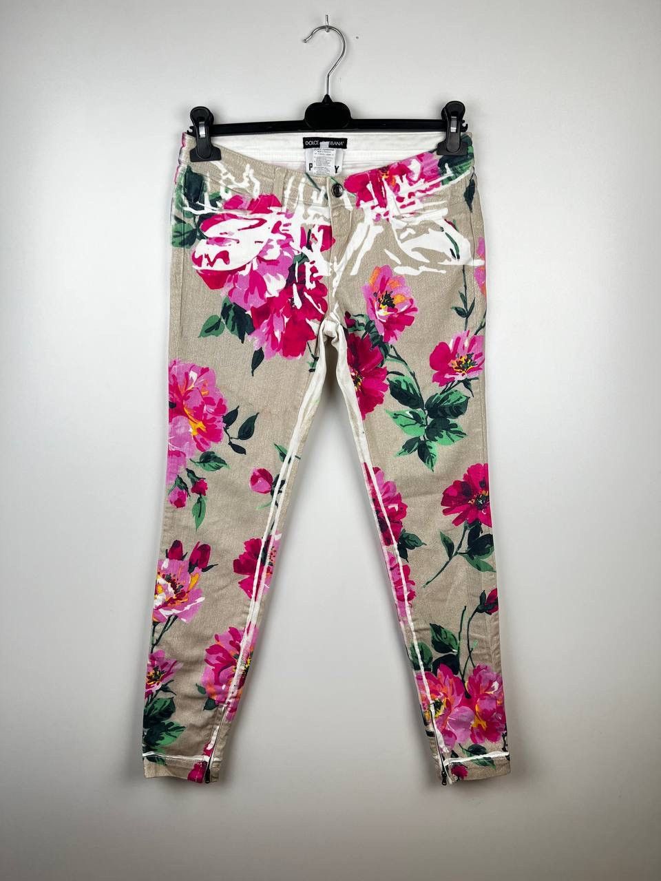 Dolce & Gabbana Dolce Gabbana flowers luxury denim size 40 Size 27" / US 4 / IT 40 - 1 Thumbnail