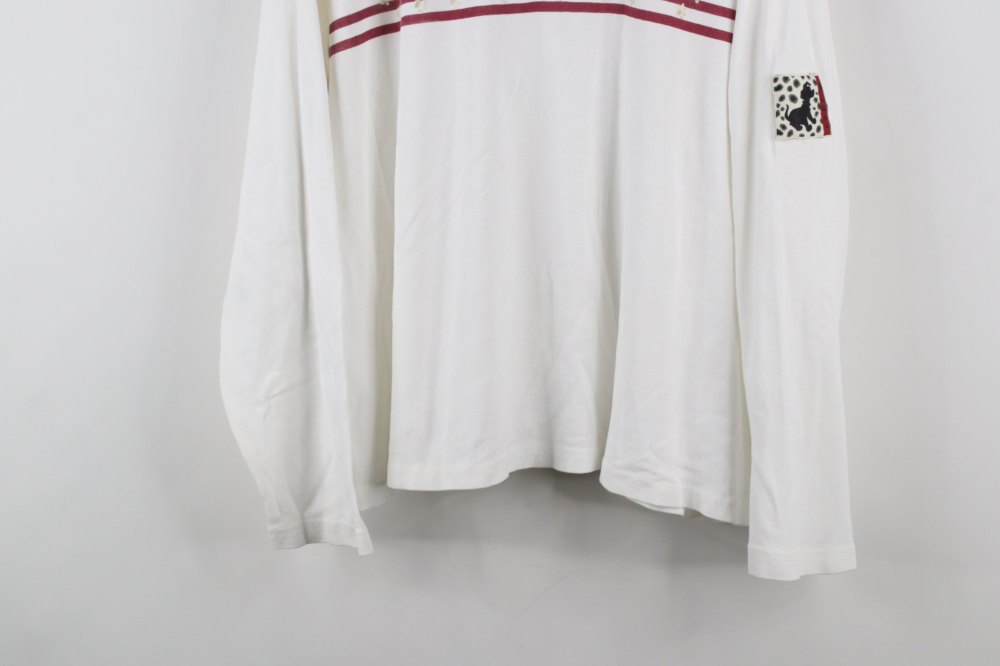 Disney × Vintage Vintage 90s Disney Striped Half Zip Pullover Shirt Top Size XXL / US 16-18 / IT 52-54 - 3 Thumbnail