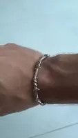 Jewelry Silver Color Thorns Bangle Bracelet Size ONE SIZE - 4 Thumbnail