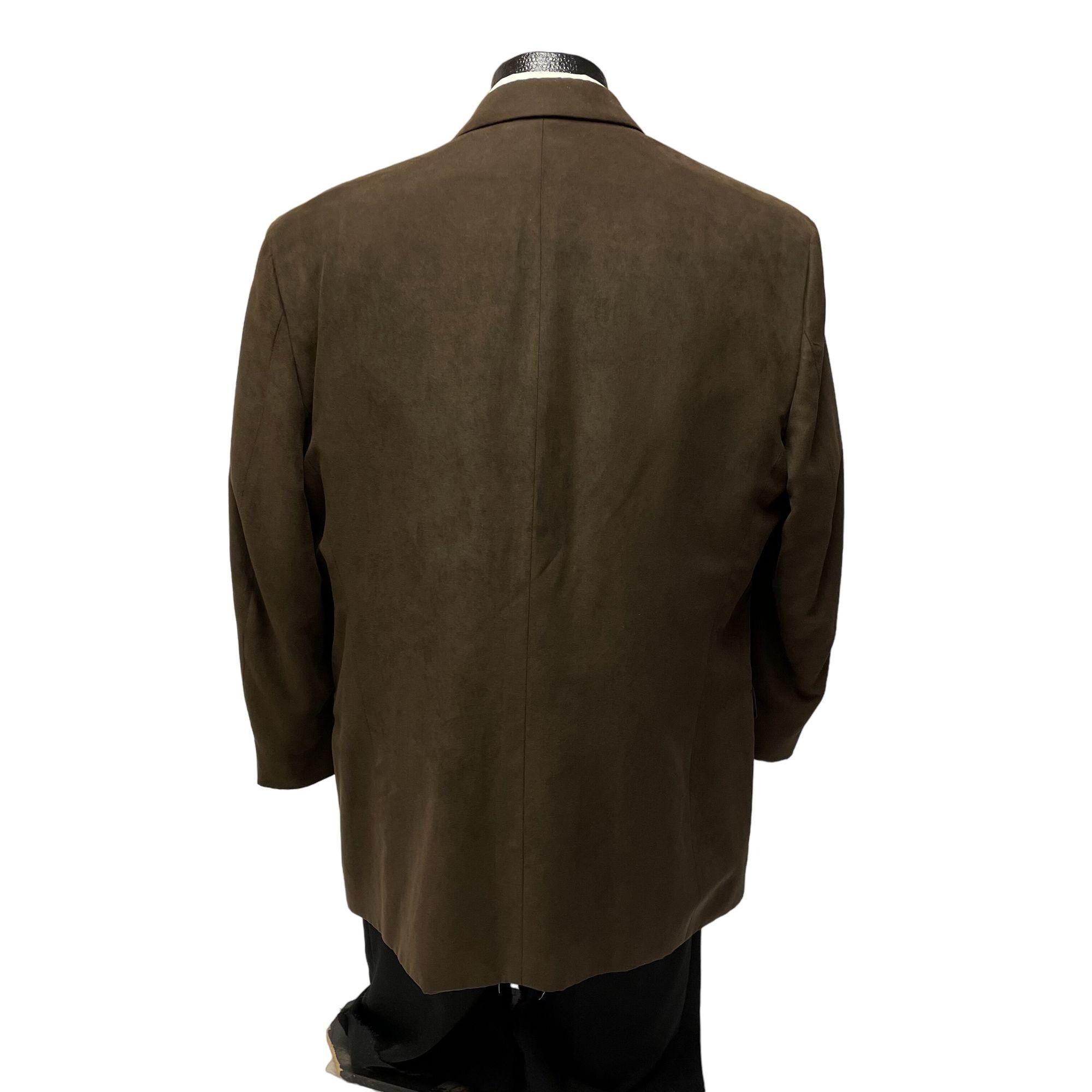 Andrew Fezza Andrew Fezza Brown Sport Coat MICROFIBER 3 Btn Jacket Size 44R - 3 Thumbnail