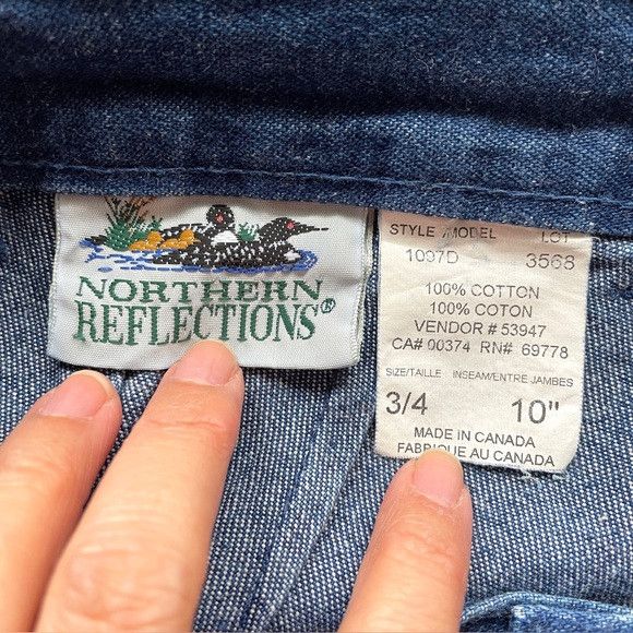 Northern Reflections × Vintage Vintage High-rise Denim Walking Shorts - S/M, ~28" Waist Size 28" / US 6 / IT 42 - 7 Thumbnail