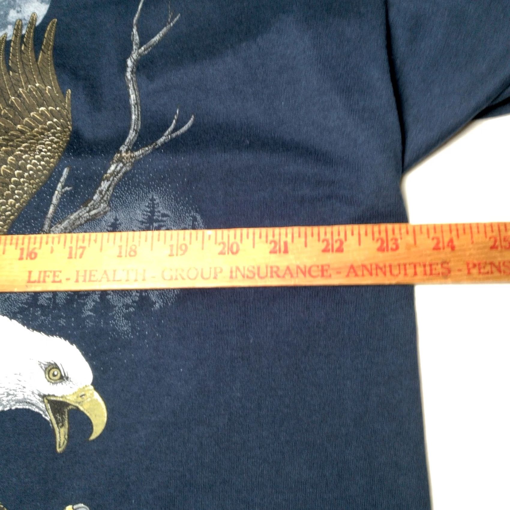 Cotton On VINTAGE Bald Eagle Shirt Men XL Blue Nature Graphic Moon Tree Cotton Grove Size US XL / EU 56 / 4 - 5 Thumbnail