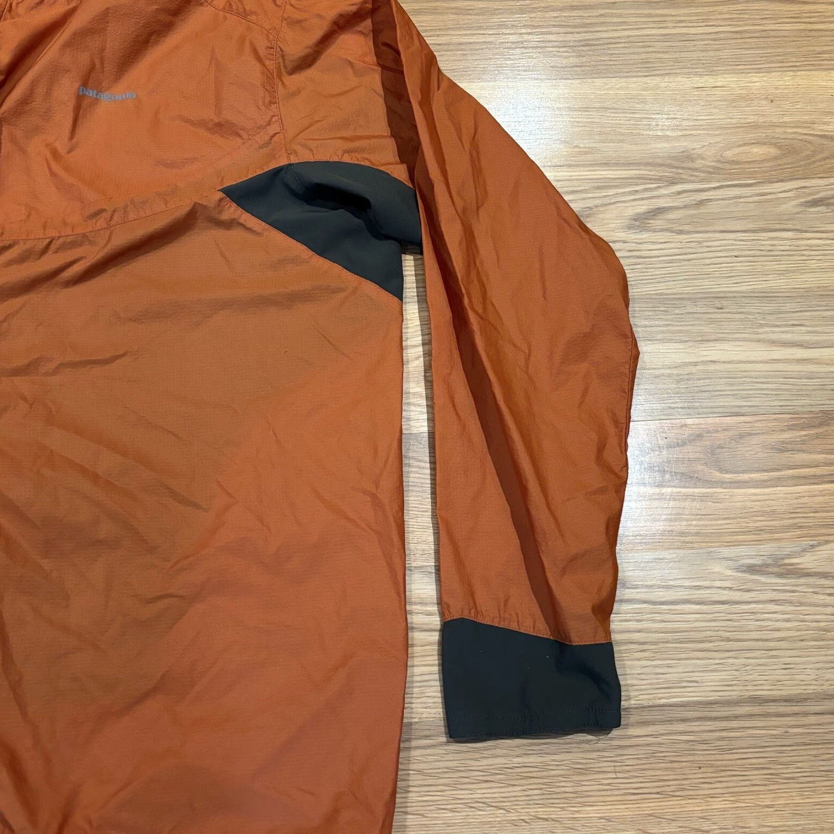 Patagonia Patagonia Nine Trails Featherweight Orange Gray Zip Up Running Jacket Mens XL Size US XL / EU 56 / 4 - 5 Thumbnail