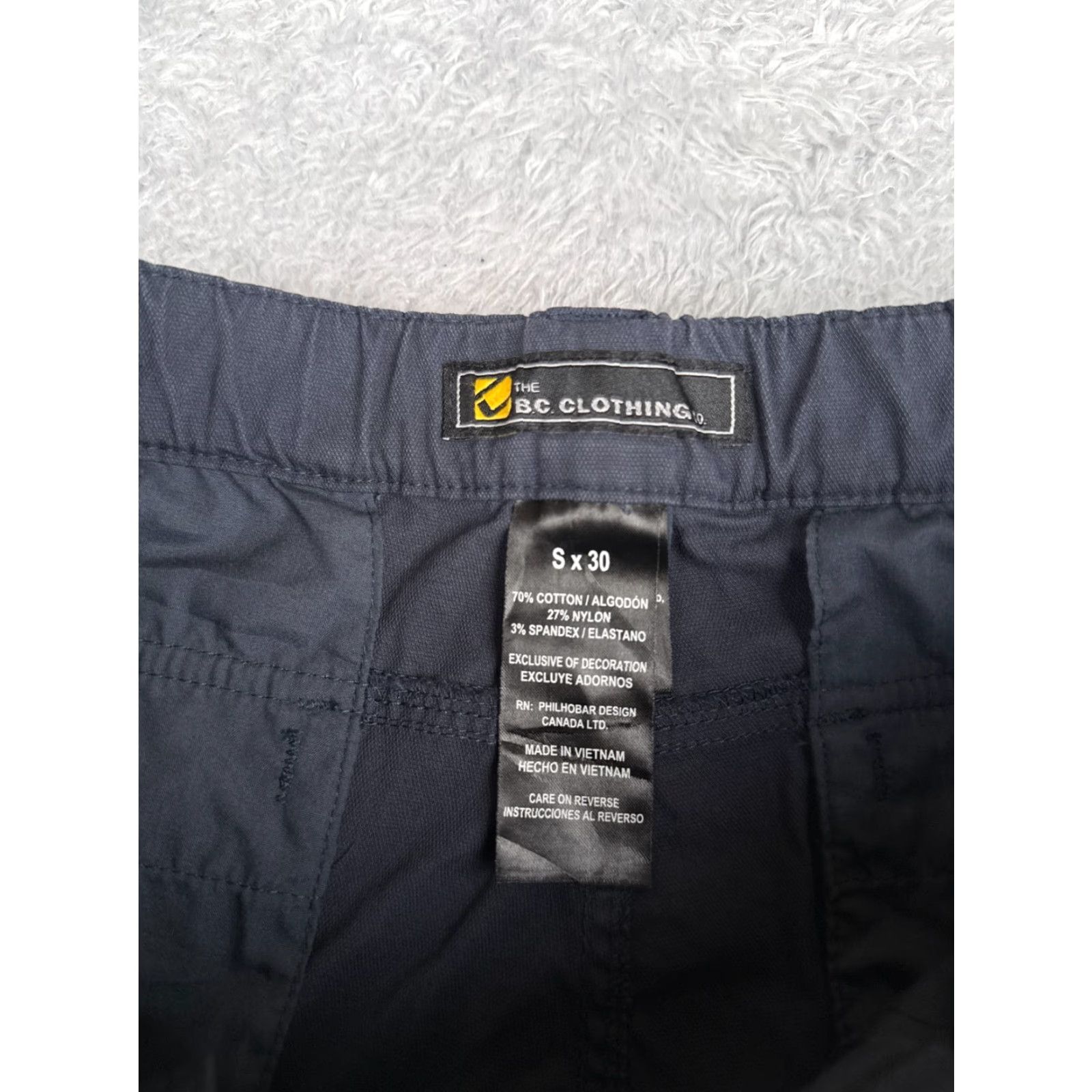 Vintage BC Clothing Cargo Pants Mens 32 Blue Convertible Belted Activewear 32x27 Size US 32 / EU 48 - 6 Thumbnail
