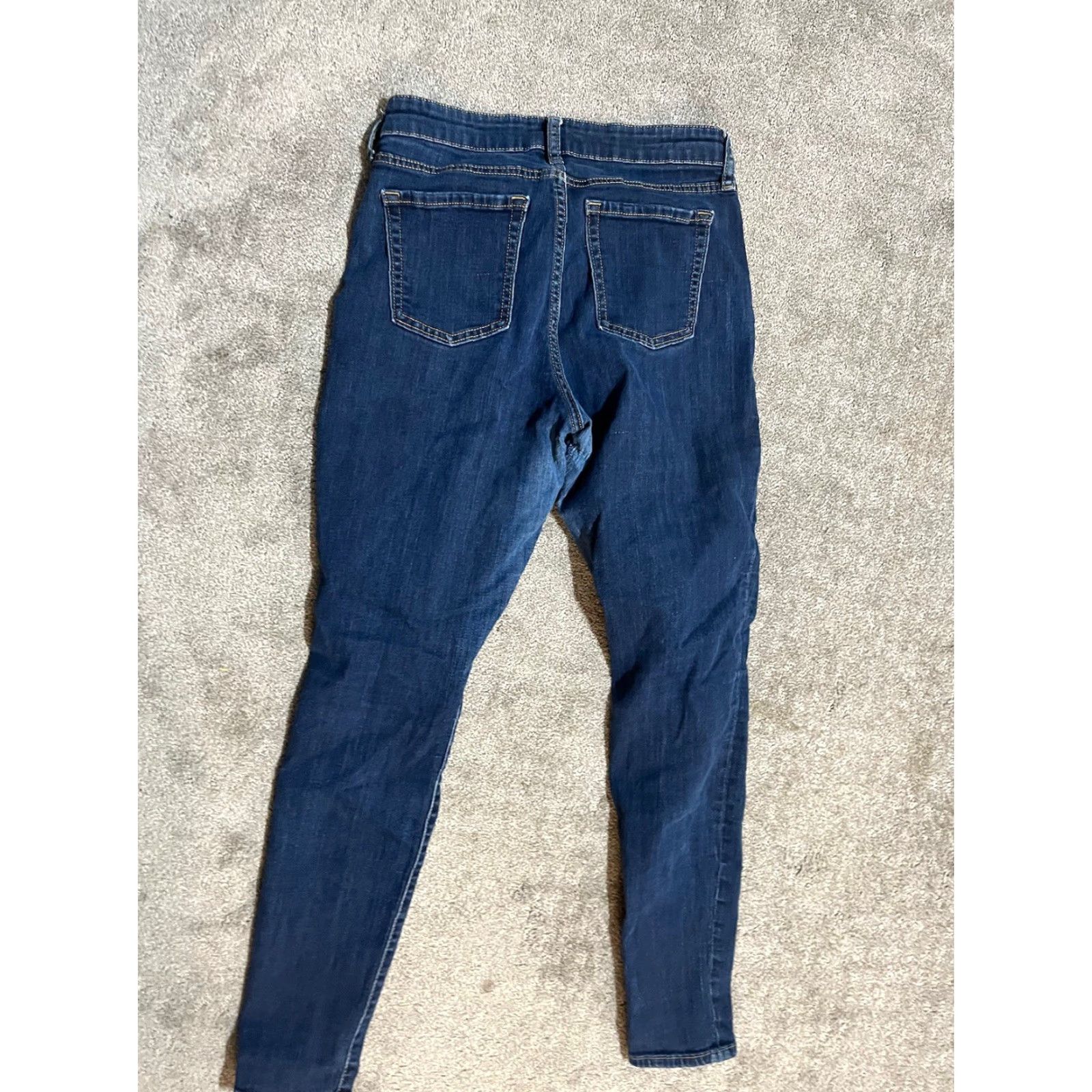 Gap Gap 1969 Legging Jeans Skinny Stretch Womens 8 Dark Wash Blue 29 in 8 Size 30" / US 8 / IT 44 - 3 Thumbnail