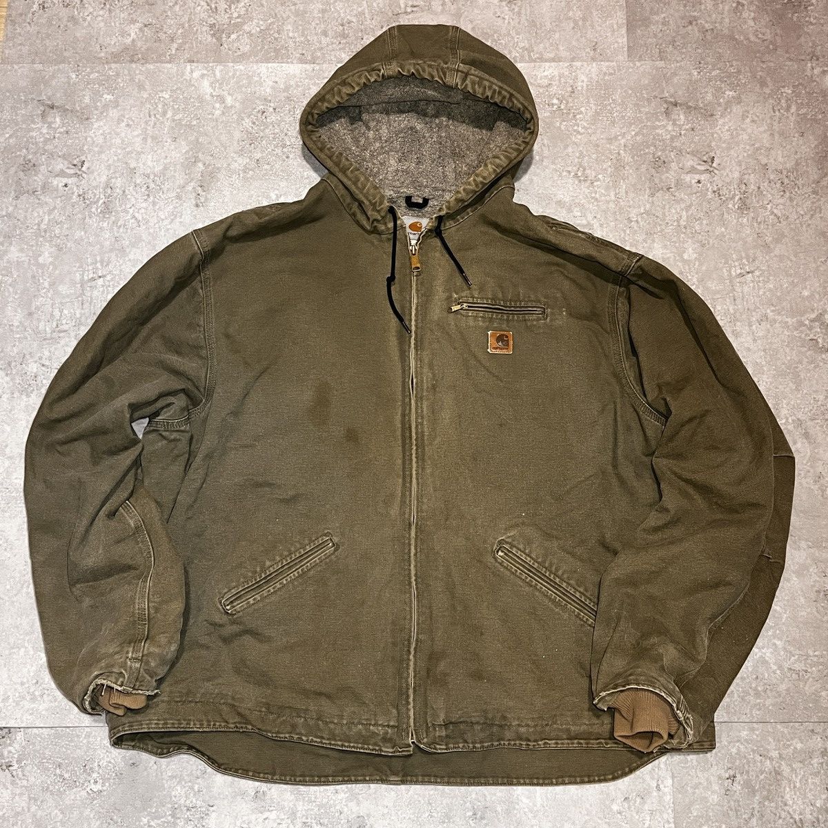 Carhartt [4XL] Vintage Carhartt Sierra Jacket - Olive / Moss Green Size US XXL / EU 58 / 5 - 1 Thumbnail