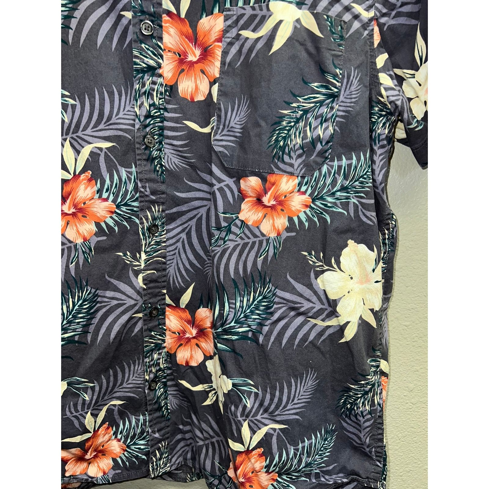 Vintage Bruno Milano Button Up Shirt Purple Floral modern Stretch XL Size US XL / EU 56 / 4 - 5 Thumbnail