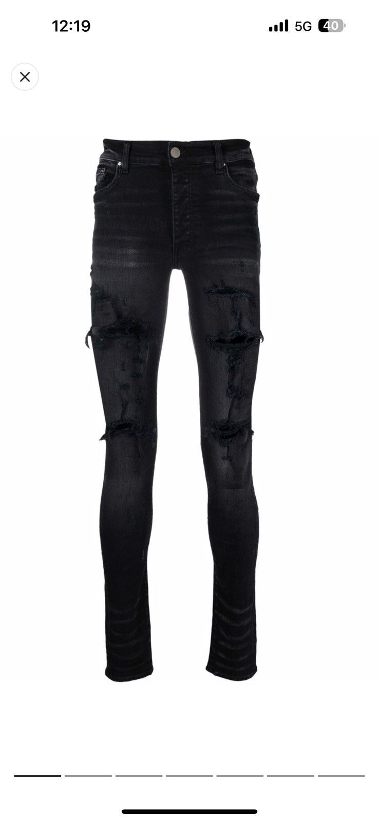 Amiri Amiri Distressed Jeans Black Size US 30 / EU 46 - 7 Thumbnail