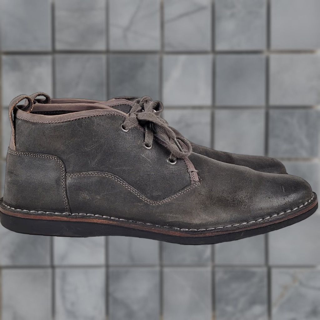 John Varvatos John Varvatos Star USA Hipster Chukka Boots Grey Leather Size 11 M Mens Size US 11 / EU 44 - 1 Thumbnail
