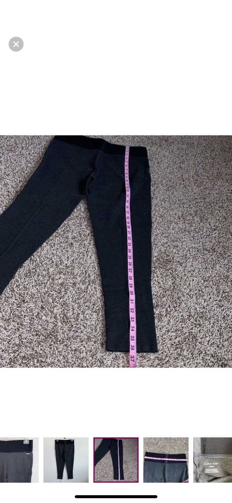Calvin Klein Calvin Klein large grey ponte pants Size 34" / US 12 / IT 48 - 2 Thumbnail