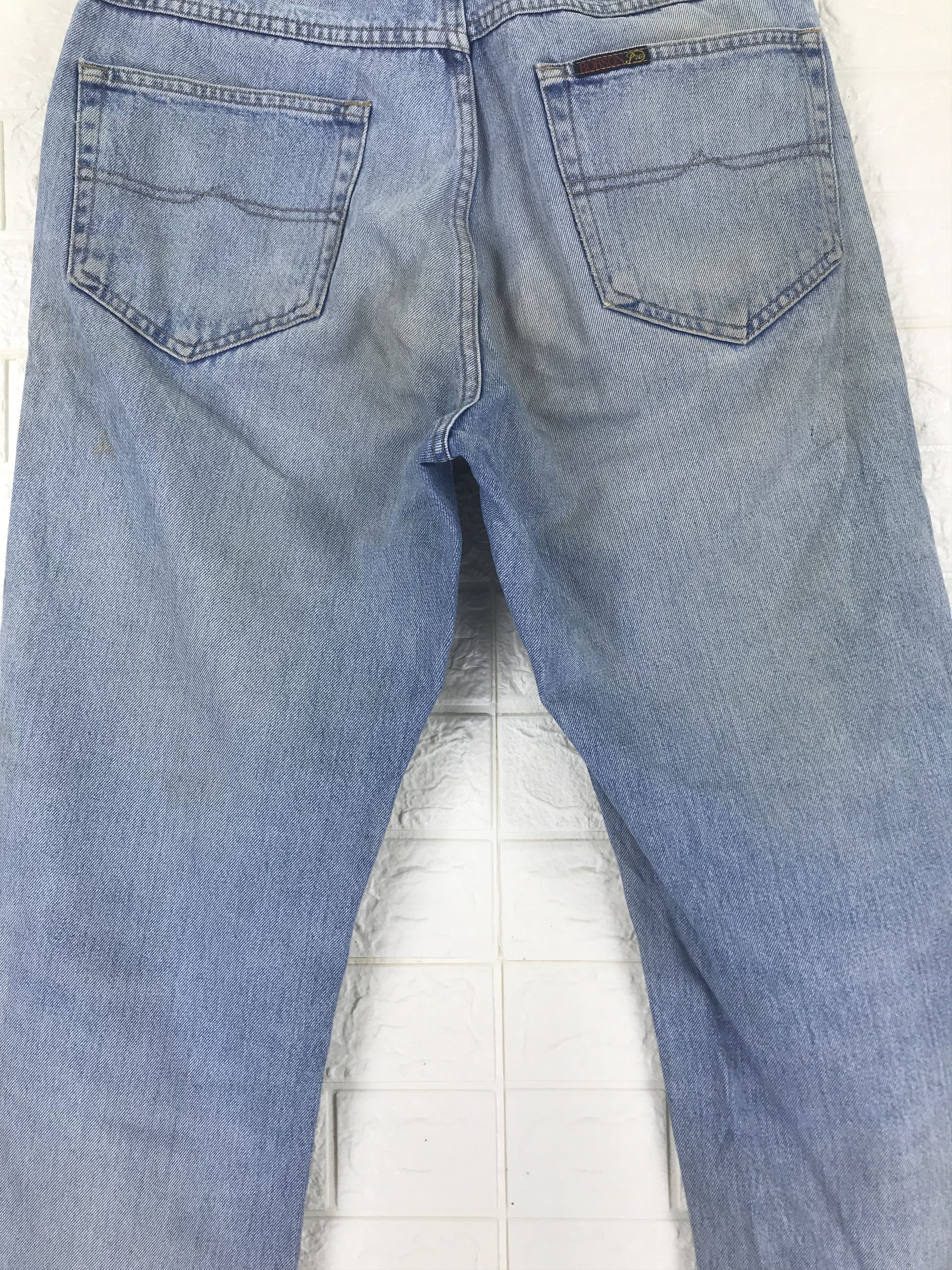 Vintage Vintage Bobson Light Wash Distressed Jeans Size US 34 / EU 50 - 7 Thumbnail