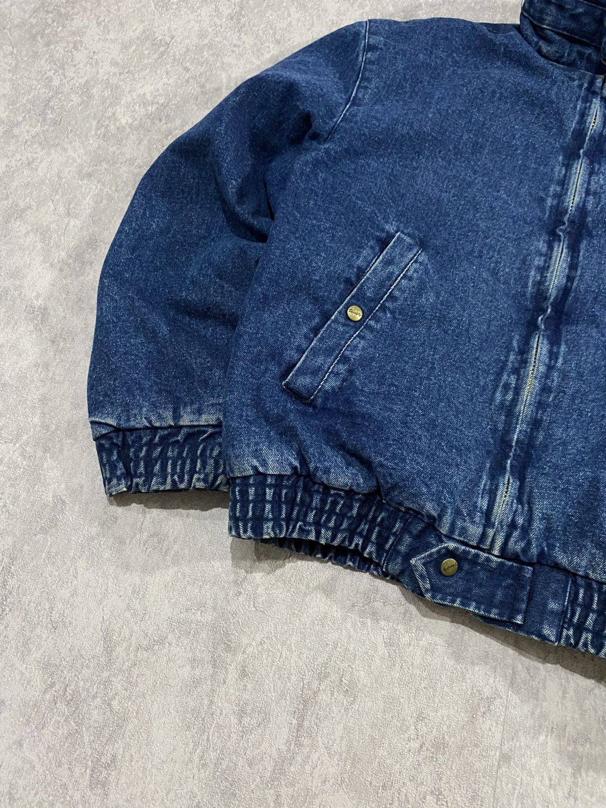 Vintage Vintage USA 80s Panoply Safety Garment Denim Bomber WorkWear Size US M / EU 48-50 / 2 - 3 Thumbnail
