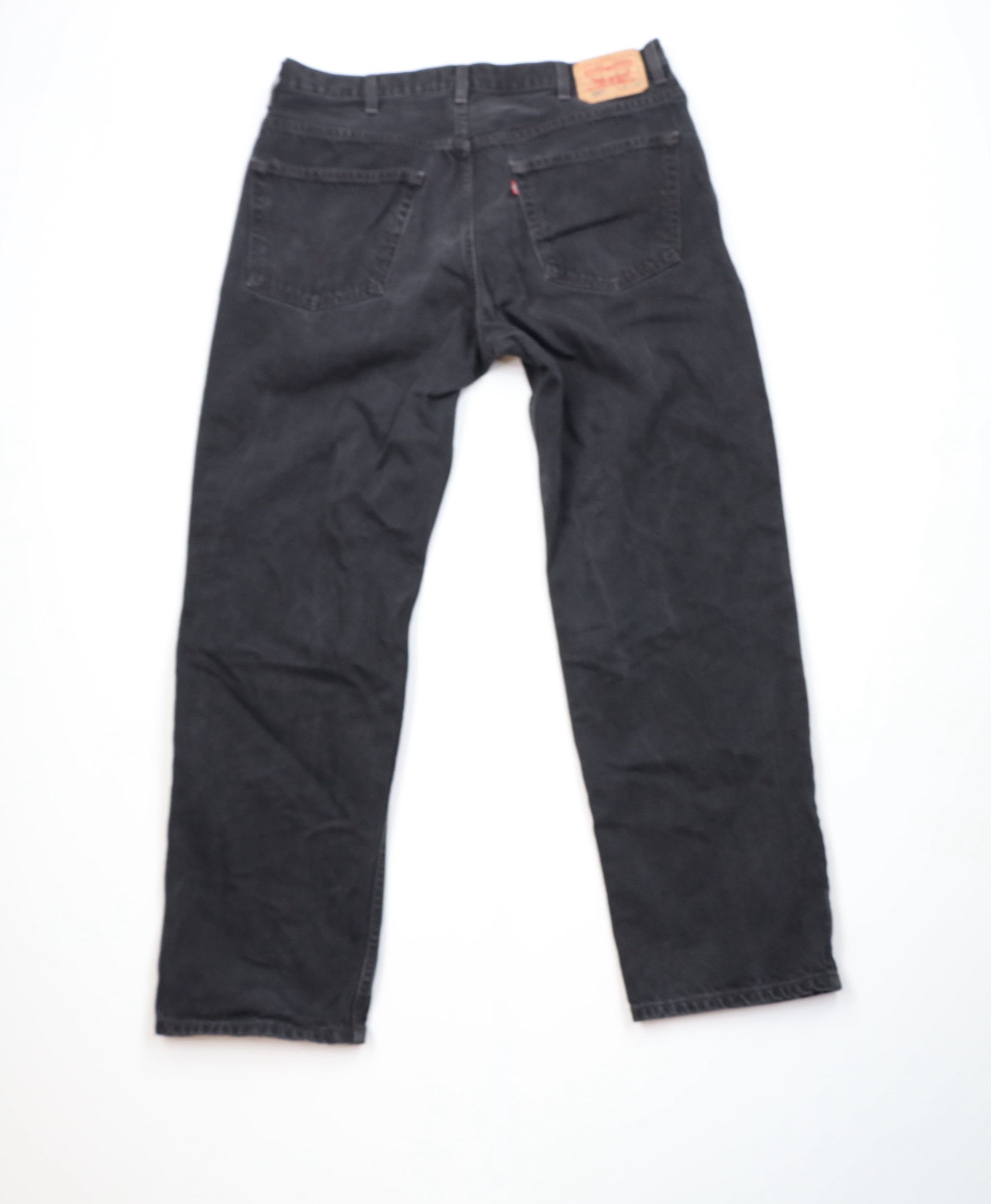 Levi's Vintage Y2K Levis 550 Relaxed Fit Denim Jeans Black Cotton Size US 38 / EU 54 - 10 Thumbnail
