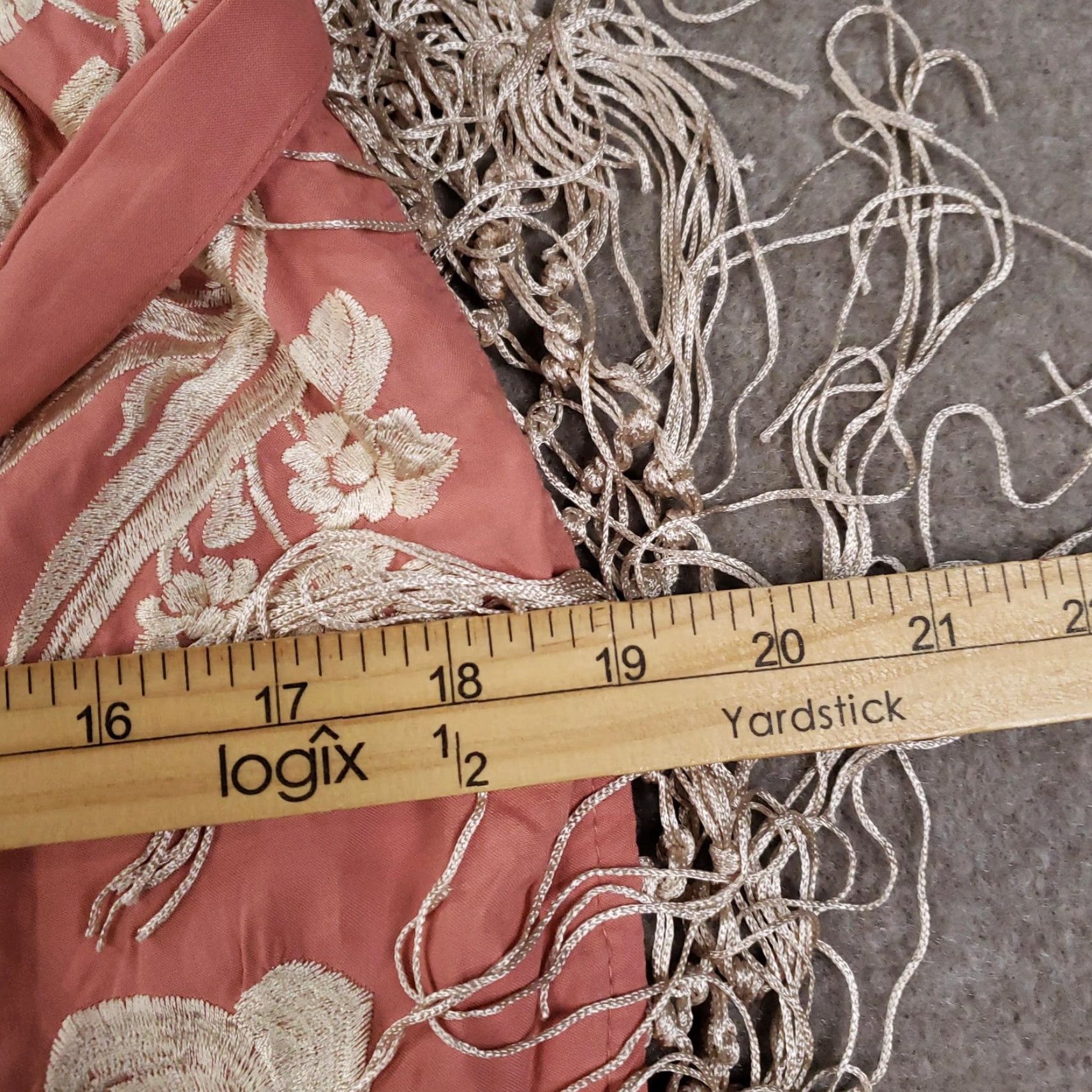 Anthropologie Anthropologie Dress Womens 8 Pink Rose Halter Embroidered Floral Fringe Hem Belt Size M / US 6-8 / IT 42-44 - 4 Thumbnail