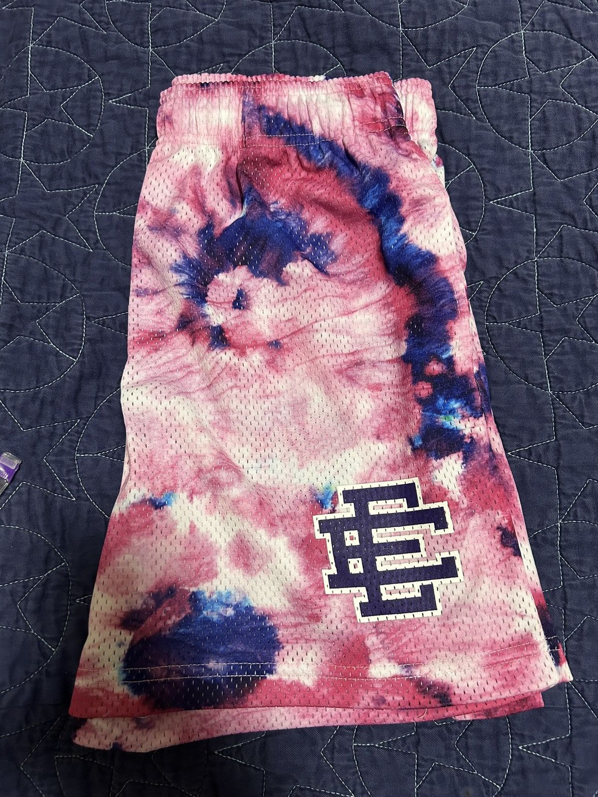 Eric Emanuel Eric Emanuel EE Basic Mesh Shorts Basketball Tie Dye Purple Size US 32 / EU 48 - 1 Thumbnail