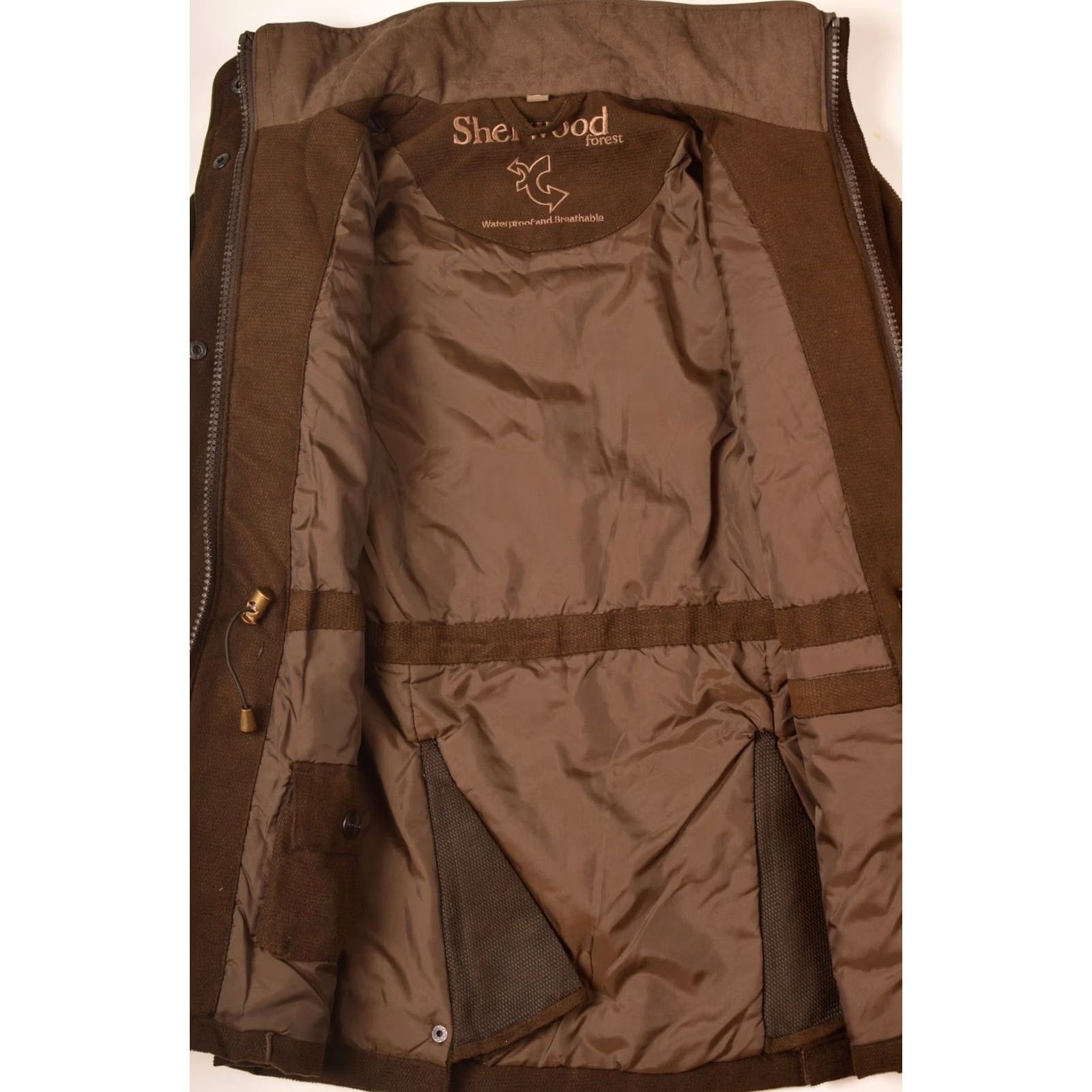Vintage Sherwood Forest Ladies Hampton Jacket SF-LW-1937 Waterproof Breathable Size 8 Brown Jacket Womens 8 SF-LW-1937 Size M / US 6-8 / IT 42-44 - 4 Thumbnail