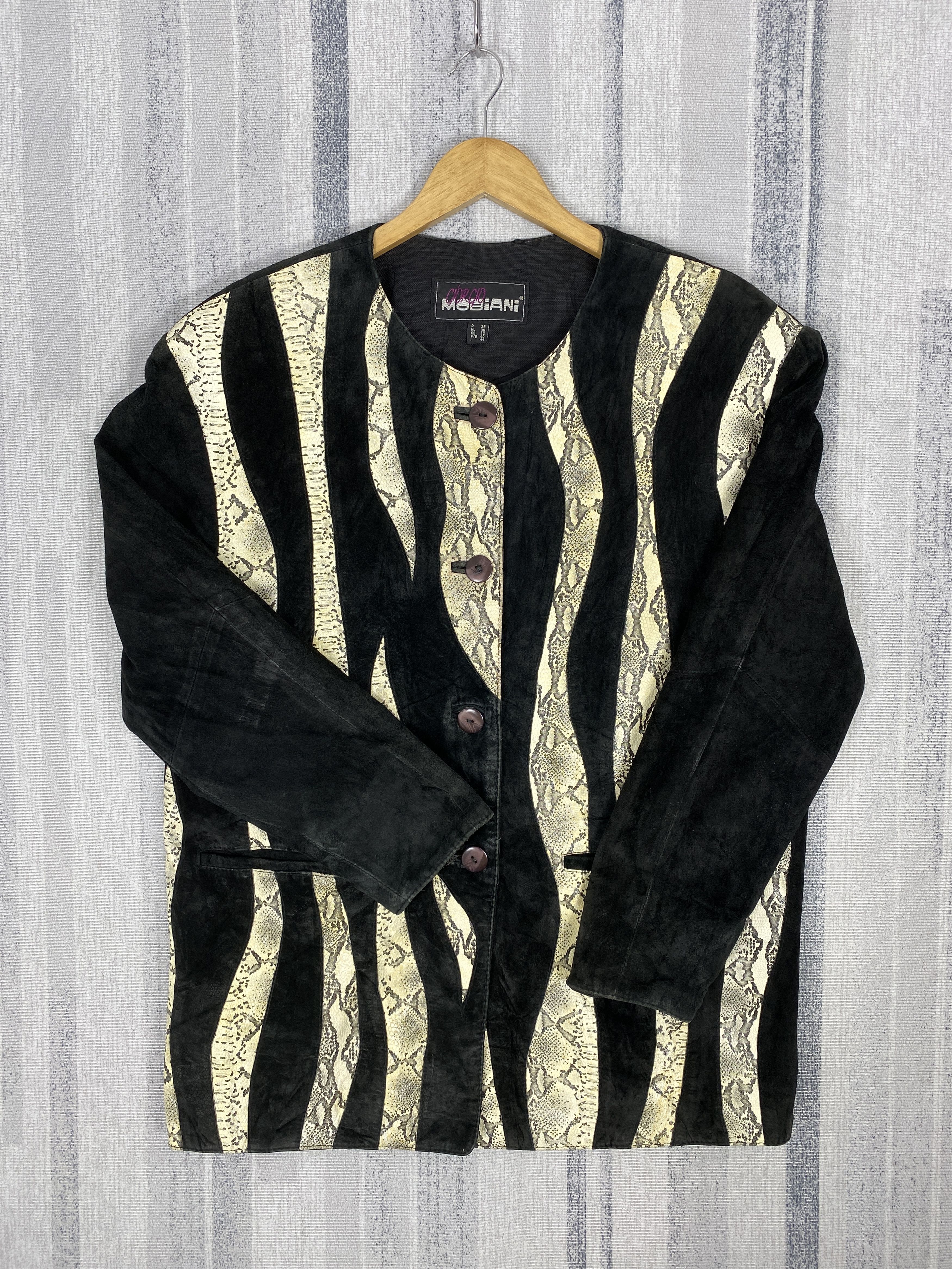 Vintage Vintage Giorgio Mobiani Snake Leather Jacket K0171 Size US M / EU 48-50 / 2 - 7 Thumbnail