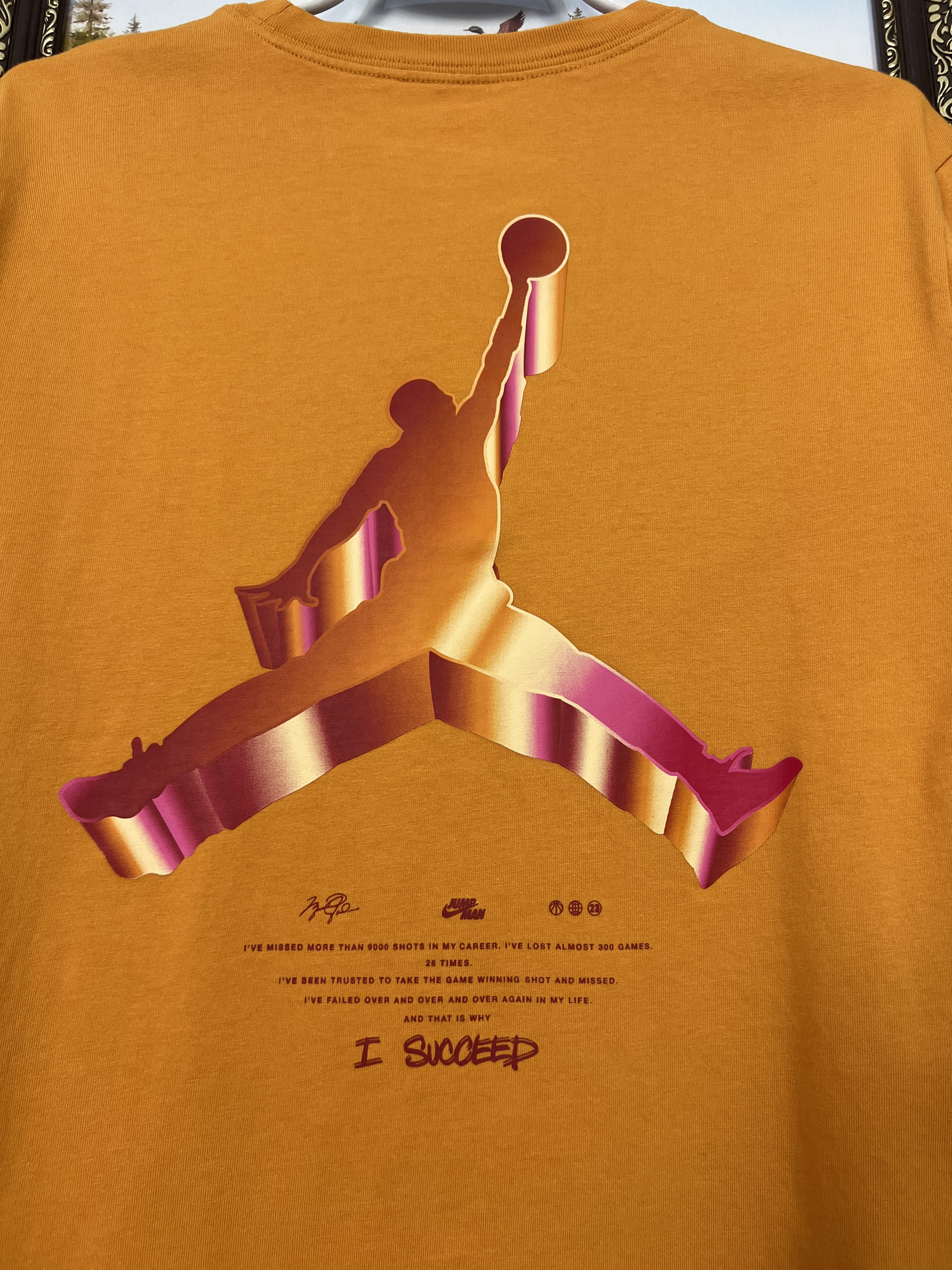 Nike Nike AIR Jordan Jumpman 3D NBA Shirt Orange Mens Jersey Rare Size US L / EU 52-54 / 3 - 2 Thumbnail