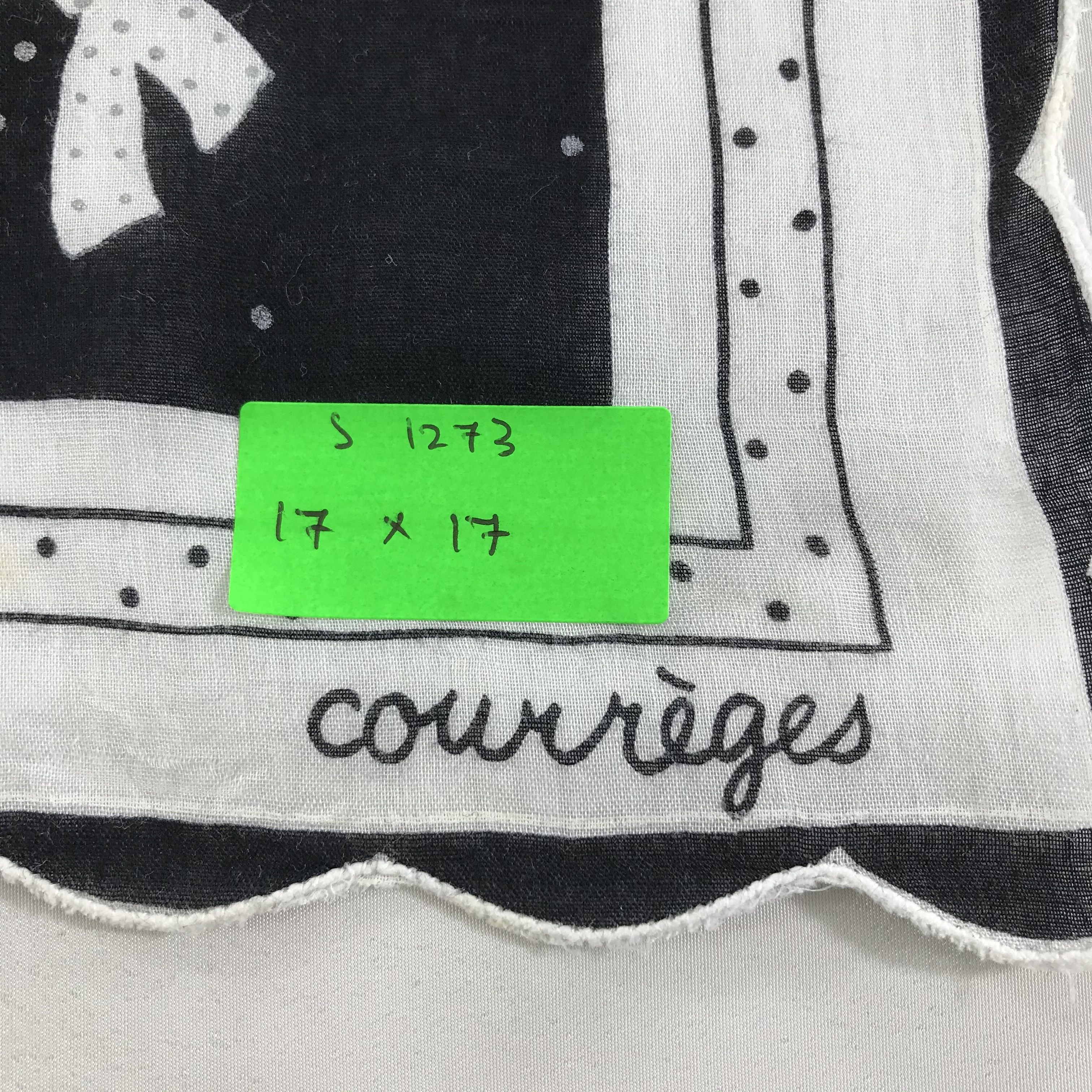 Courreges × Vintage Courreges Bandana / Handkerchief / Neckerchief - S1273 Size ONE SIZE - 5 Thumbnail