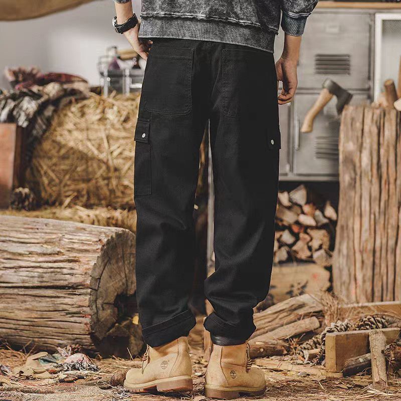 Japanese Brand × Vintage Black High Street Vintage Loose Casual Pants Size US 32 / EU 48 - 2 Thumbnail