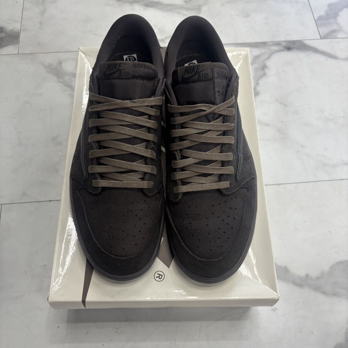 Nike × Travis Scott Nike X Travis Scott Jordan 1 Low “Velvet Brown” Size US 12.5 / EU 45-46 - 3 Thumbnail