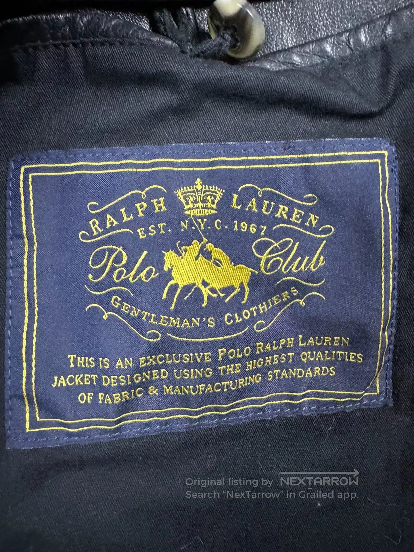 Polo Ralph Lauren Ralph Lauren Men's Leather Jacket. Size US M / EU 48-50 / 2 - 5 Thumbnail