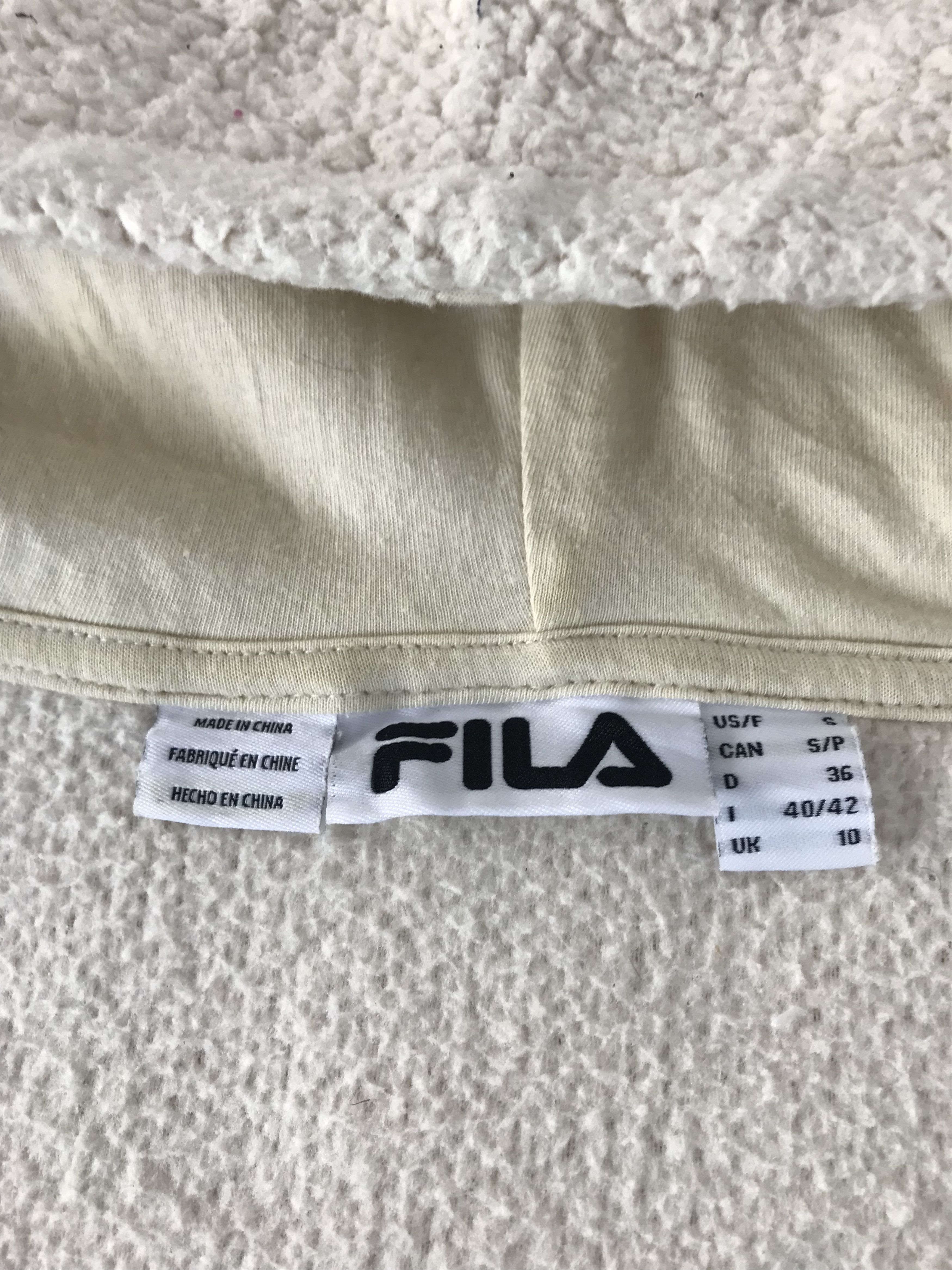 Fila Fila Fleece Hooded Sherpa Zipper Jacket Size M / US 6-8 / IT 42-44 - 7 Thumbnail