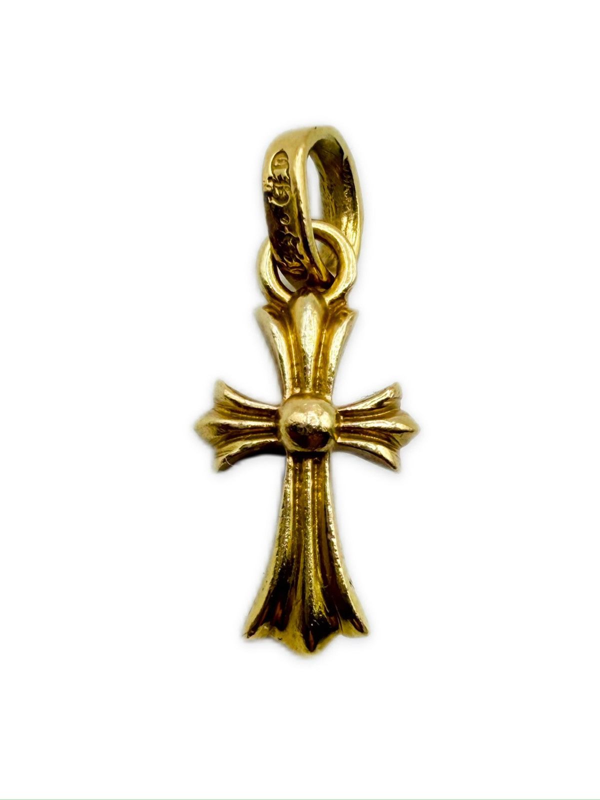Chrome Hearts Chrome Hearts 22k Gold Baby Fat Cross Pendant Size ONE SIZE - 2 Thumbnail