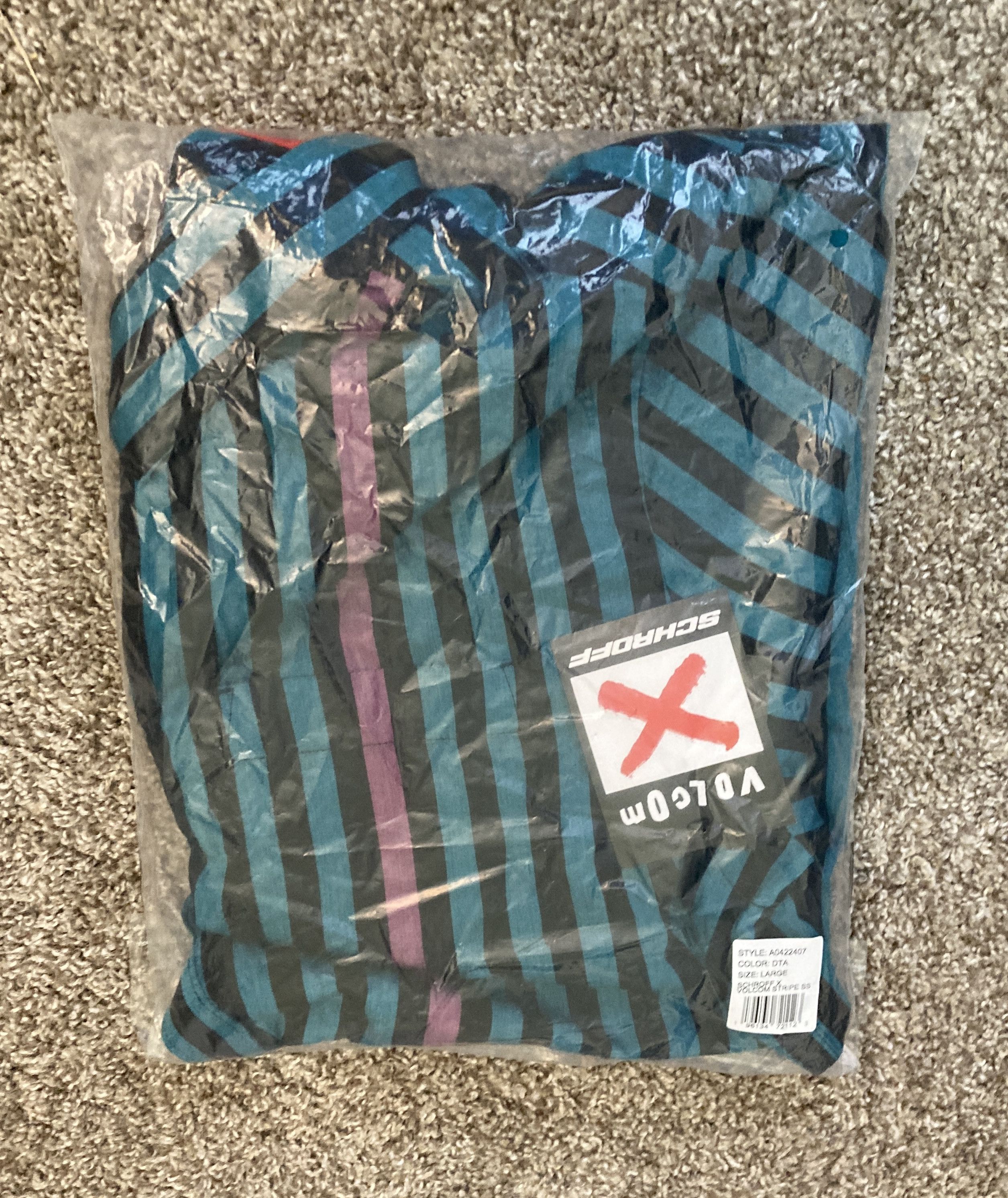 Volcom Volcom x Schroff men's striped short sleeve shirt Size US L / EU 52-54 / 3 - 5 Thumbnail