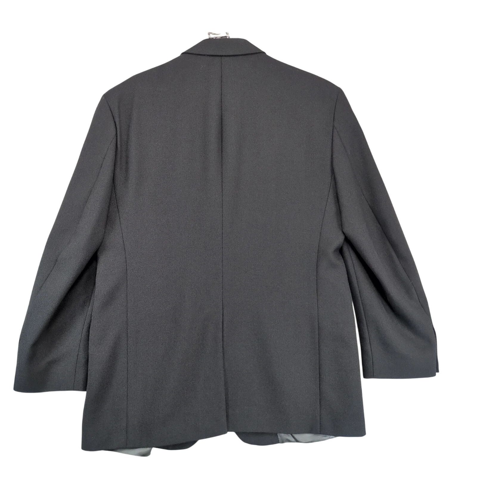 Stafford Stafford Black Textured Blazer 42R Wool Blend Sports Coat Size 42R - 2 Thumbnail