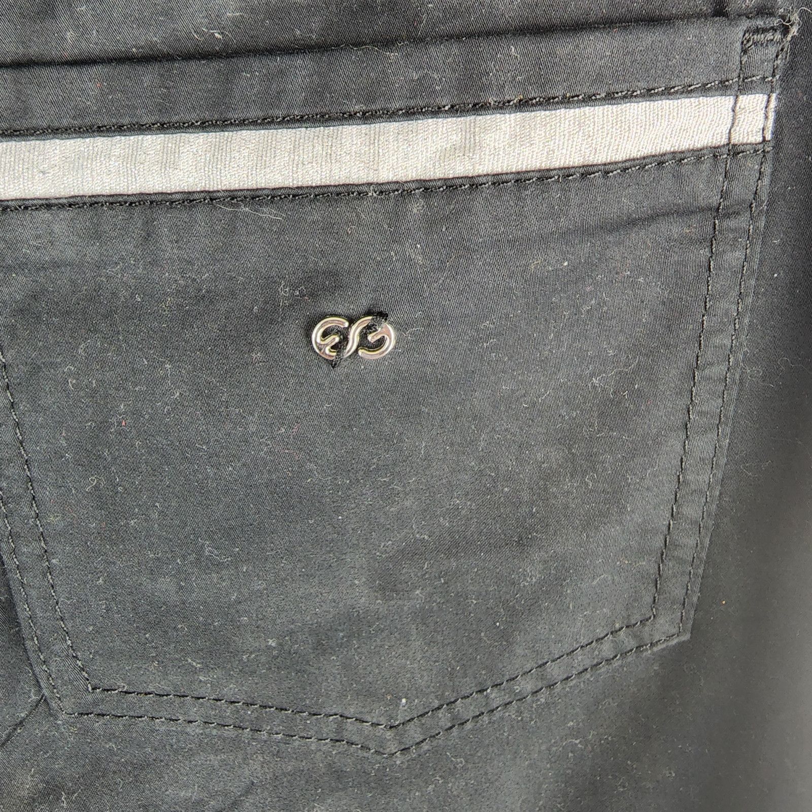 Escada Escada Sport Linda Jeans Black Straight Leg Metallic Size 32" / US 10 / IT 46 - 6 Thumbnail