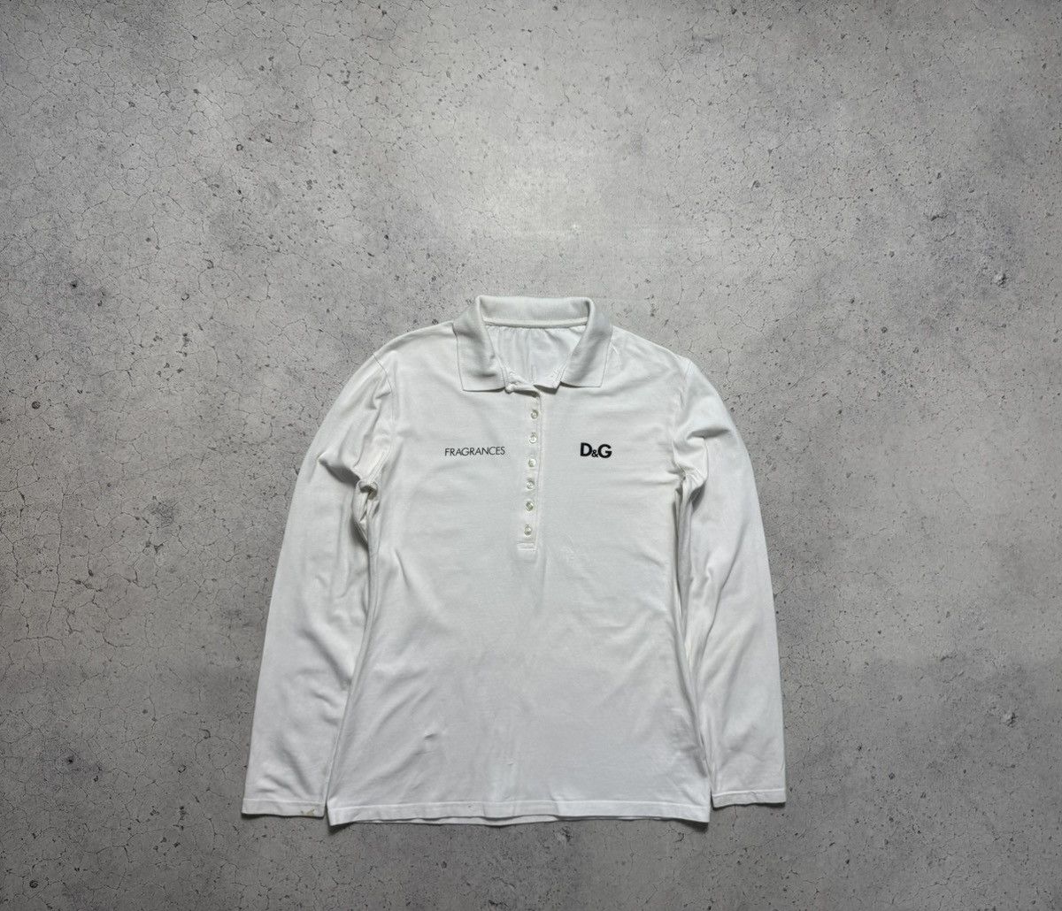 Dolce & Gabbana DG Vintage Polo Long Sleeve Luxury