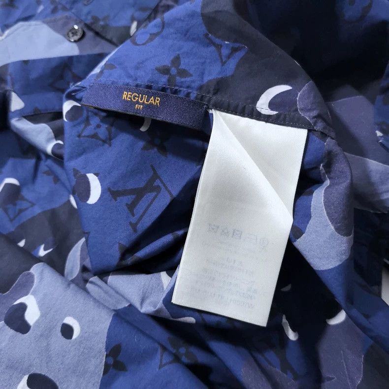 Louis Vuitton Louis Vuitton Camouflage Full Logo Shirt 2505-Nextarrow Size US L / EU 52-54 / 3 - 7 Thumbnail