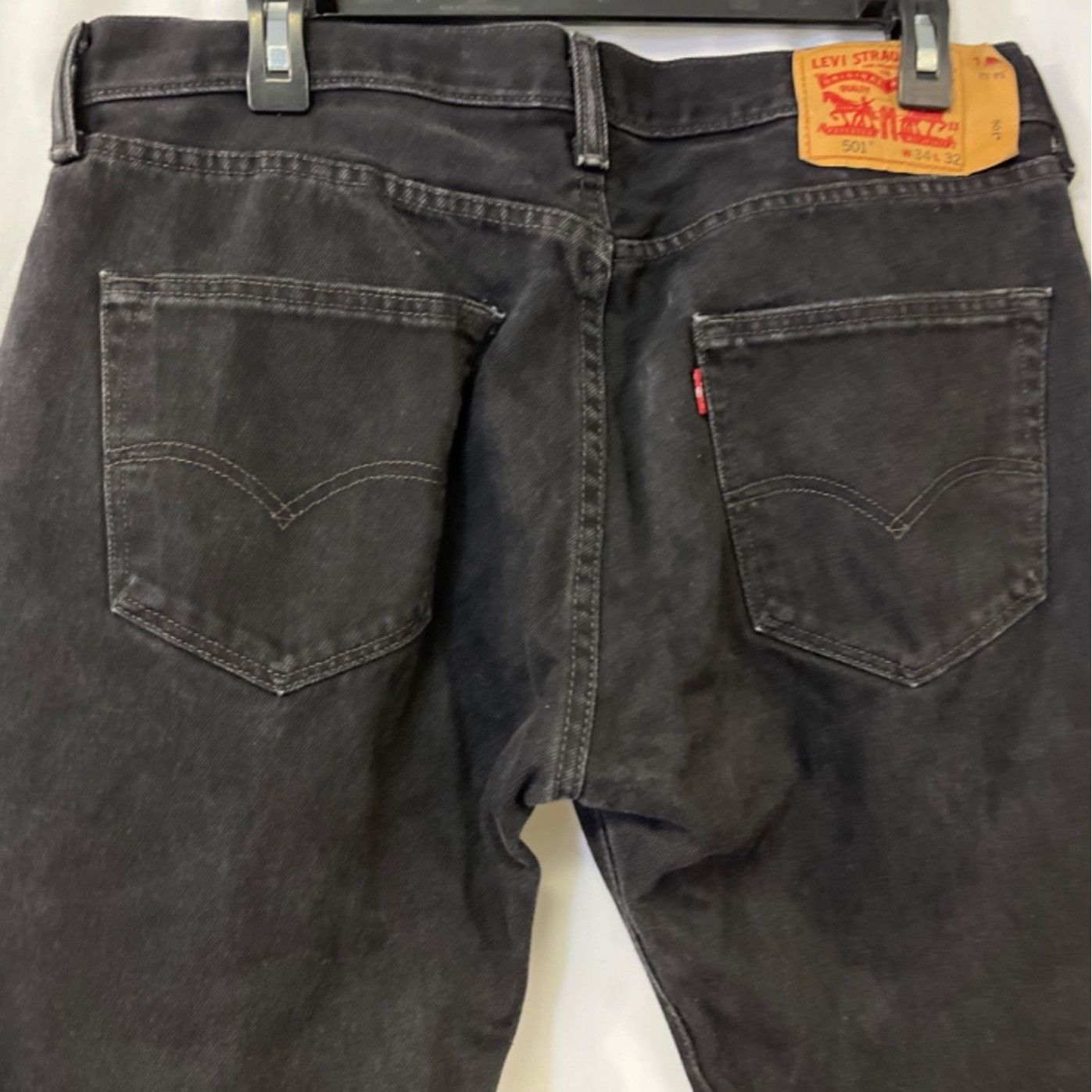 Levi's Levi's 501 Men's Black Jeans/Straight Leg 34x32 SKU 4103 Size US 34 / EU 50 - 4 Thumbnail