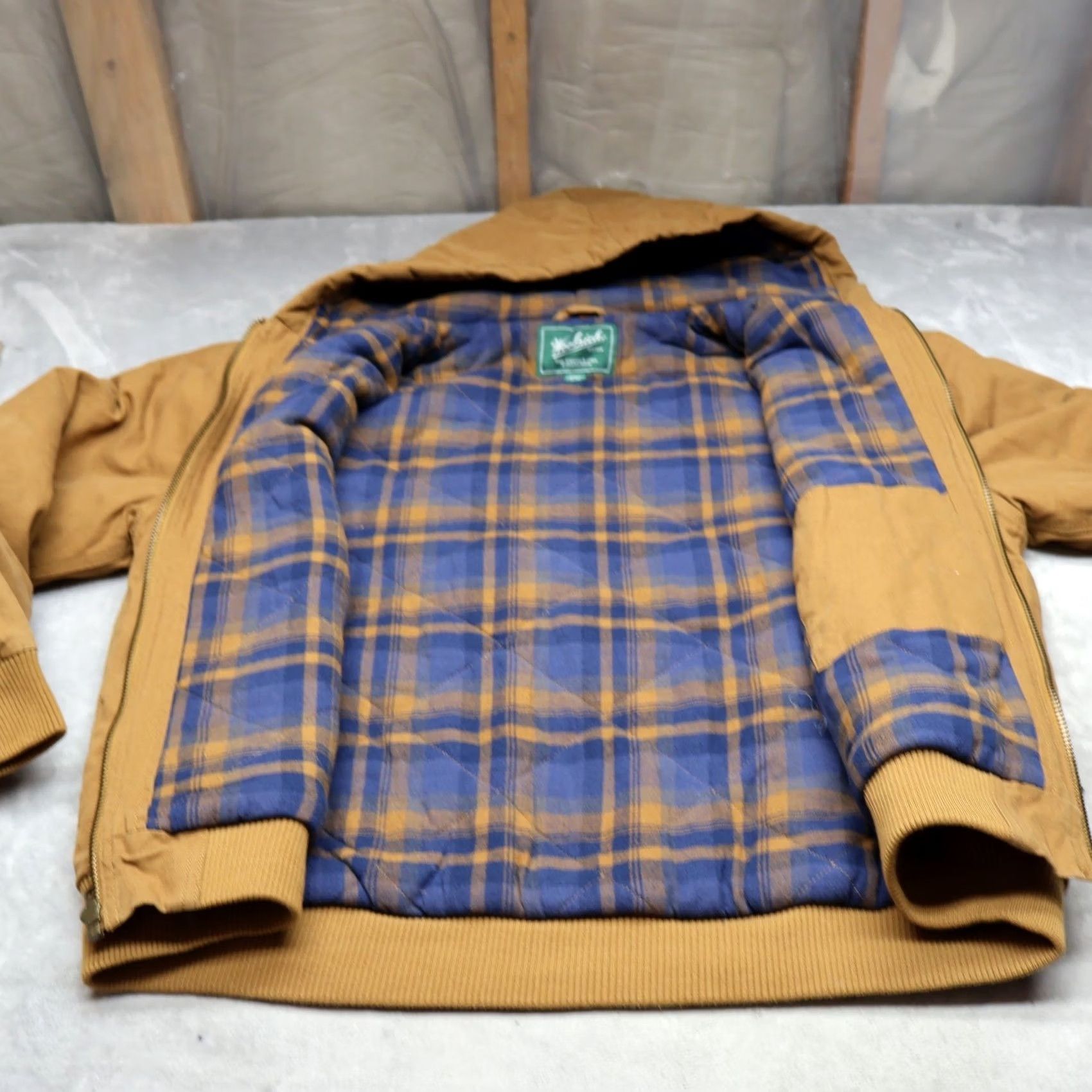 Vintage Woolrich Jacket Mens XL Brown Canvas Zip Full Lined Rugged Workwear Casual Woolrich Brown Canvas Jacket XL Mens Size US XL / EU 56 / 4 - 6 Thumbnail