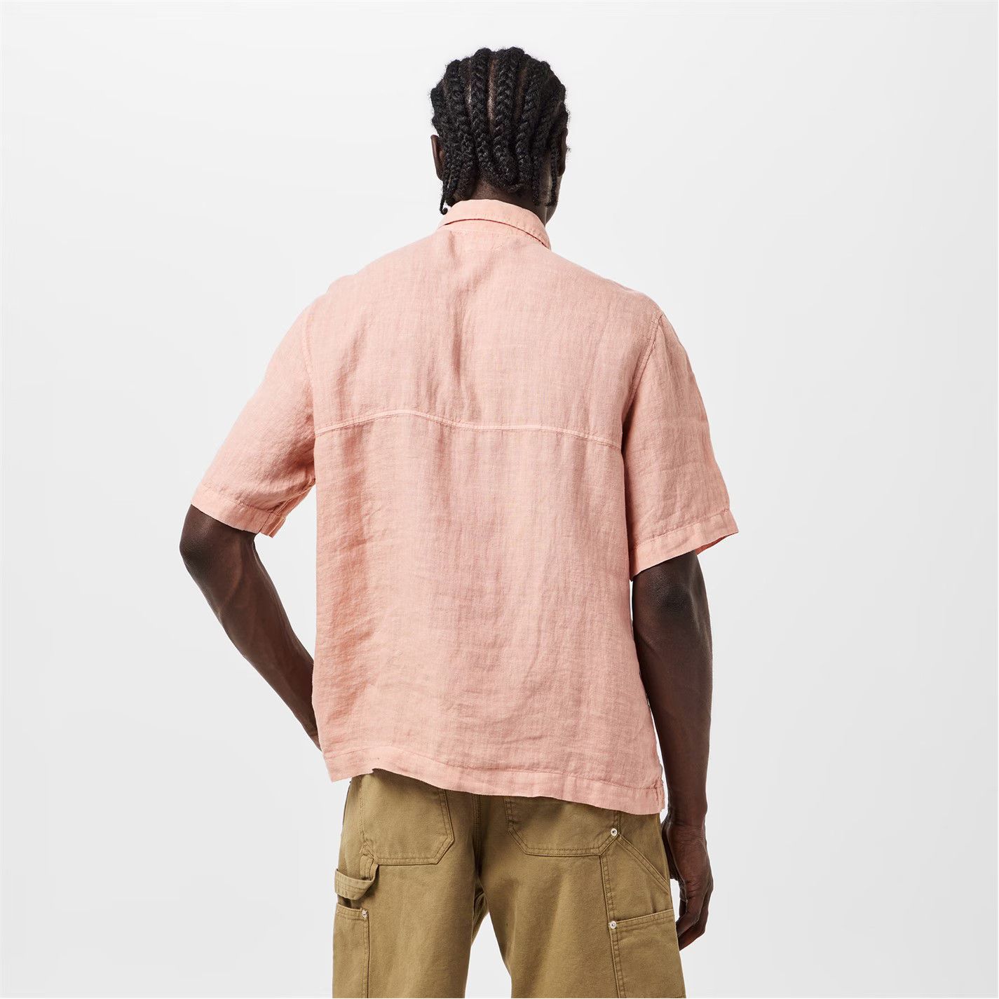C.P. Company o1g2r1mq0426 Boxy Short Sleeve Shirt in Misty Rose Size US S / EU 44-46 / 1 - 3 Thumbnail