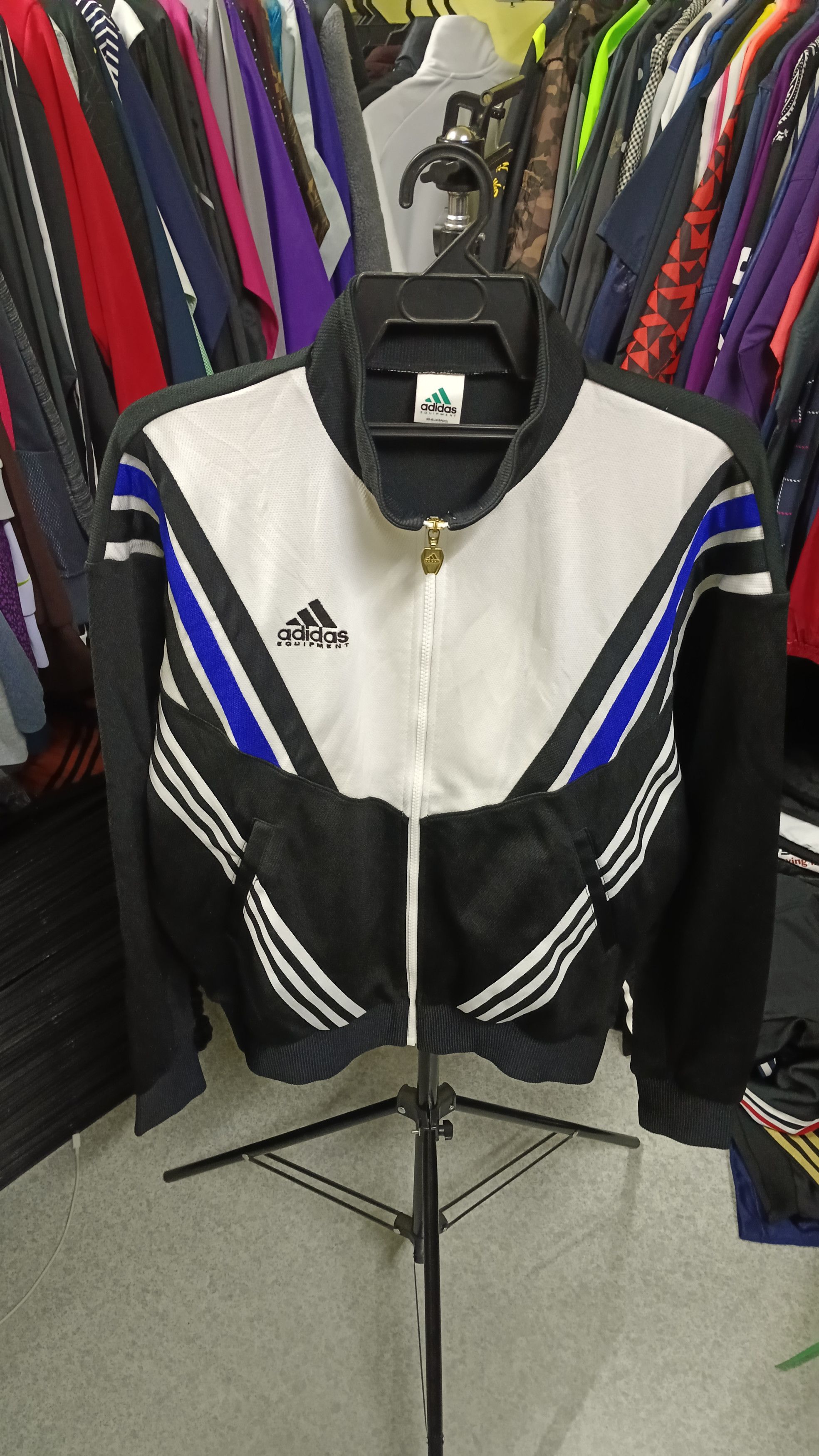 Adidas × Descente 💥 Vintage Adidas Equipment By Descente Made In Japan Size US L / EU 52-54 / 3 - 1 Thumbnail