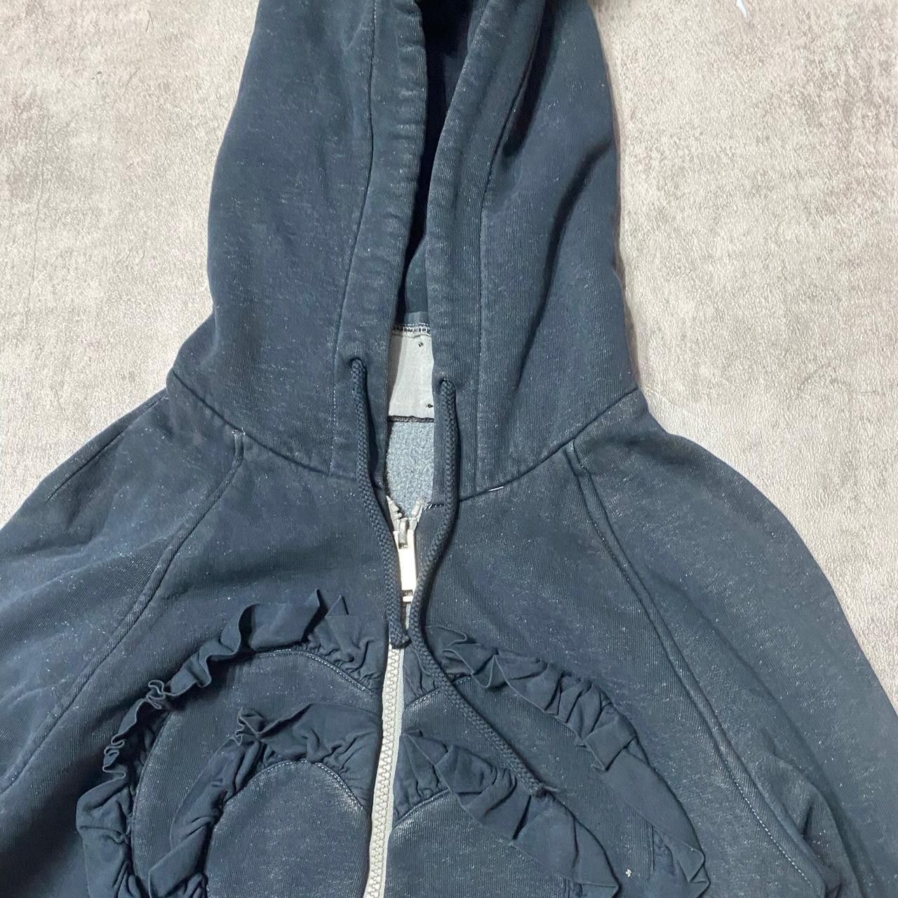 Other Navy blue Y2K zip up hoodie with heart design #grunge Size US S / EU 44-46 / 1 - 4 Thumbnail
