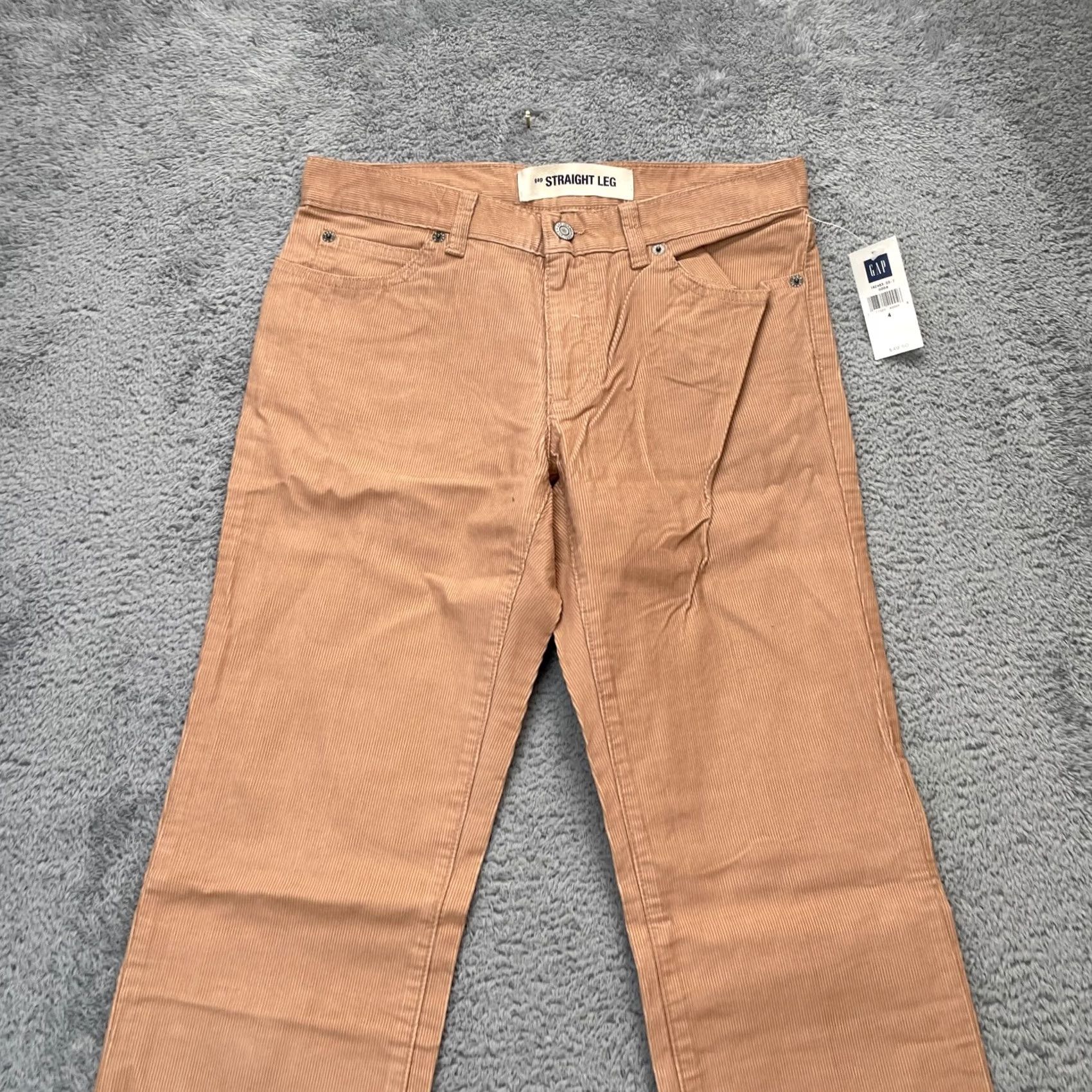 Gap Gap Pants Women 4 Brown Corduroy Straight Leg Cotton Logo Casual Classic Waterfall? Size 27" / US 4 / IT 40 - 5 Thumbnail