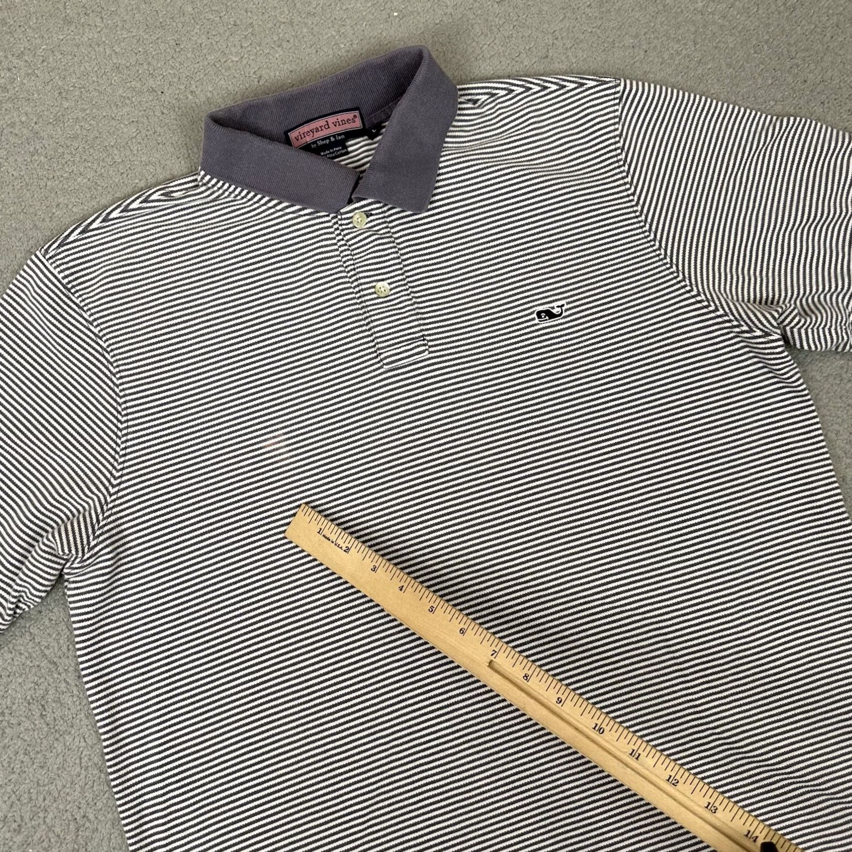 Vineyard Vines Vineyard Vines Polo Shirt Mens L Blue Striped Golf Casual Size US L / EU 52-54 / 3 - 6 Thumbnail